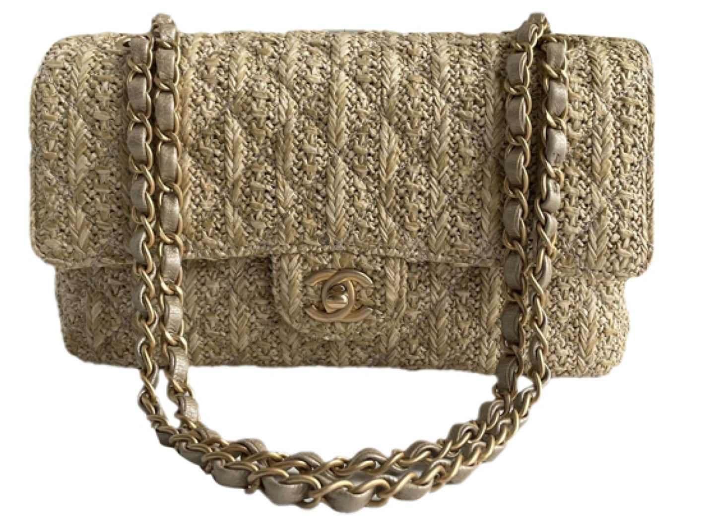 Chanel Rare Raffia Medium Classic