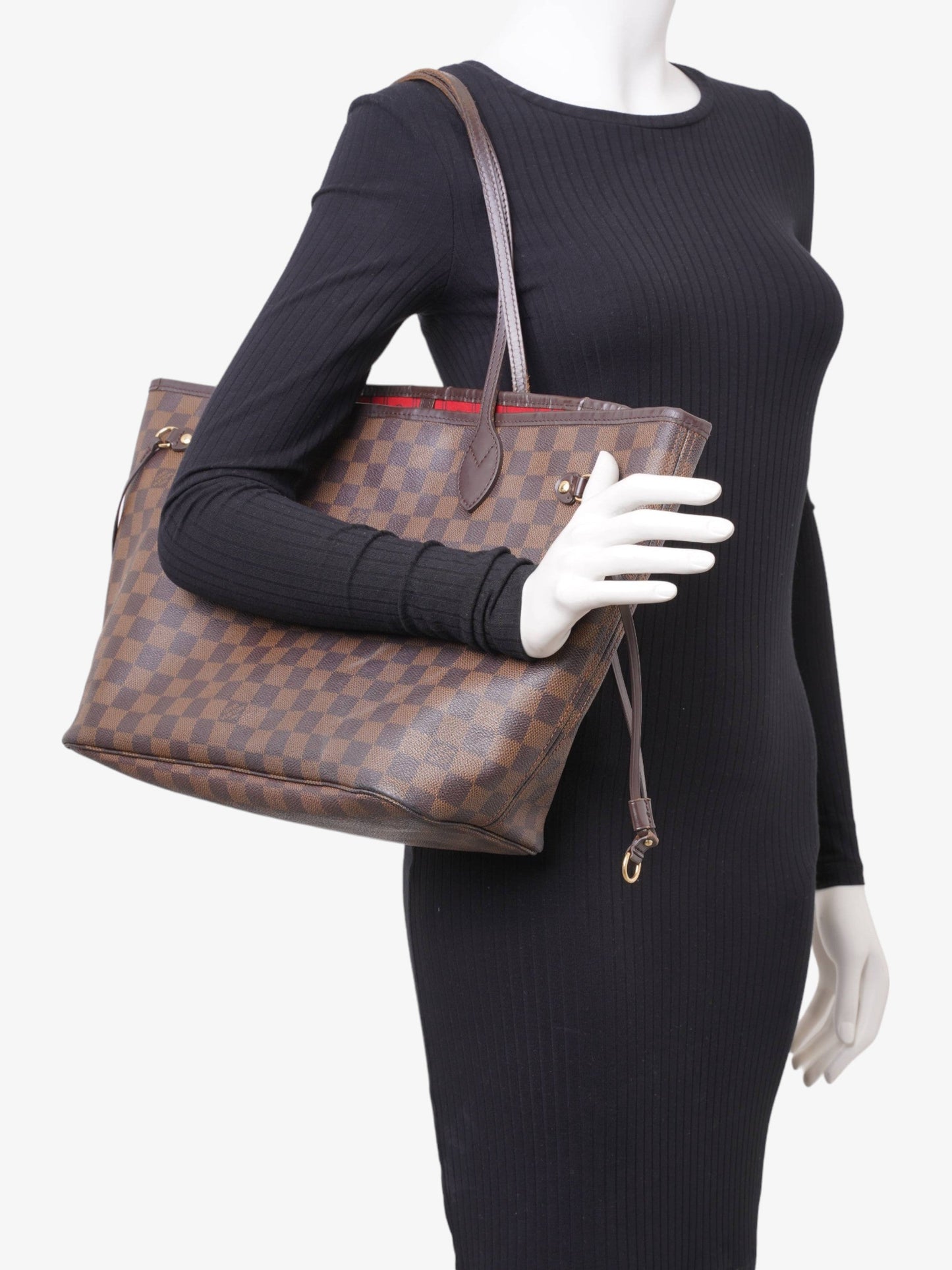 Louis Vuitton Neverfull Damier Ebene Coated Canvas MM