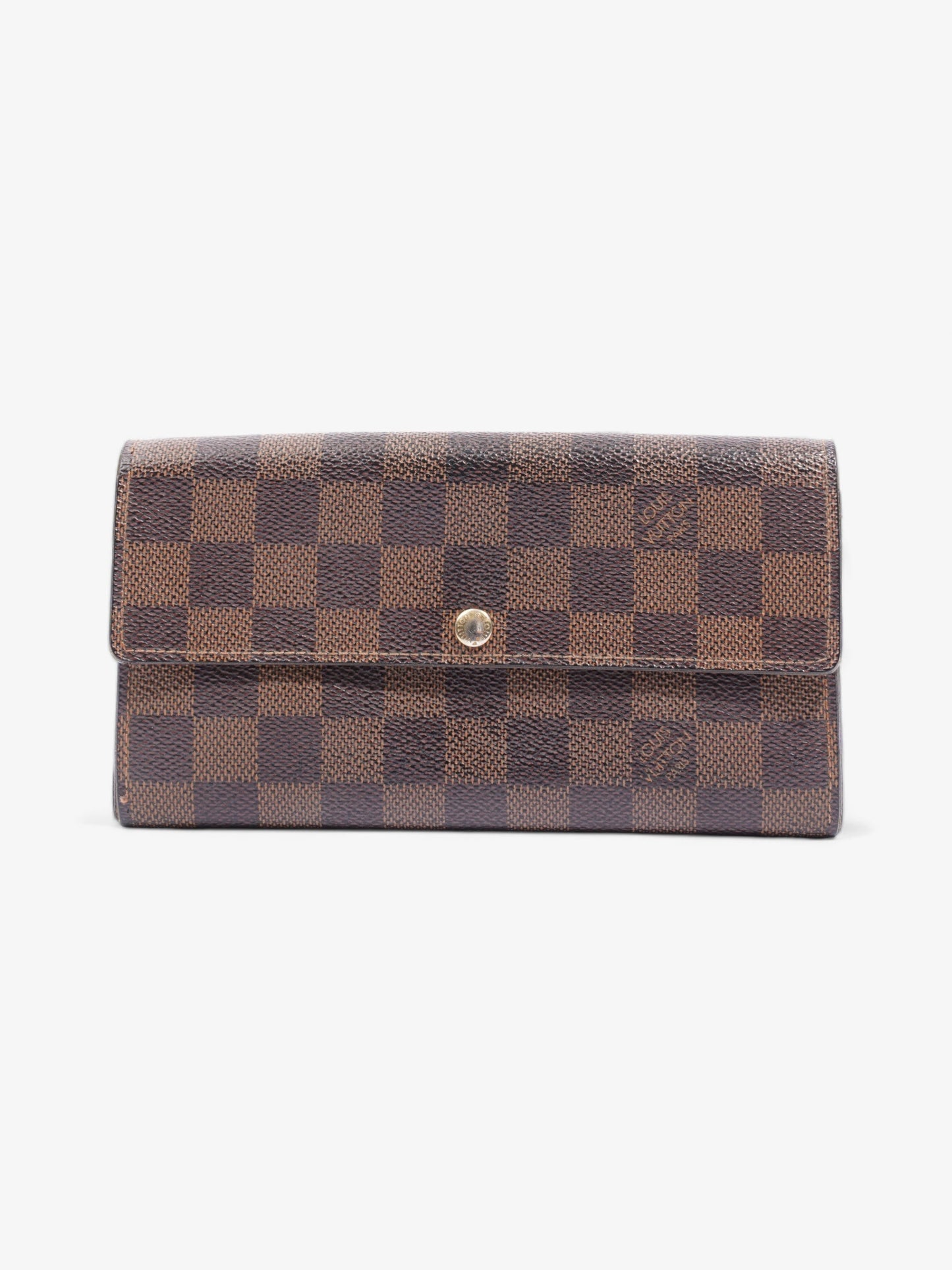 Louis Vuitton Portefeuille Sarah Wallet Damier Ebene Coated Canvas