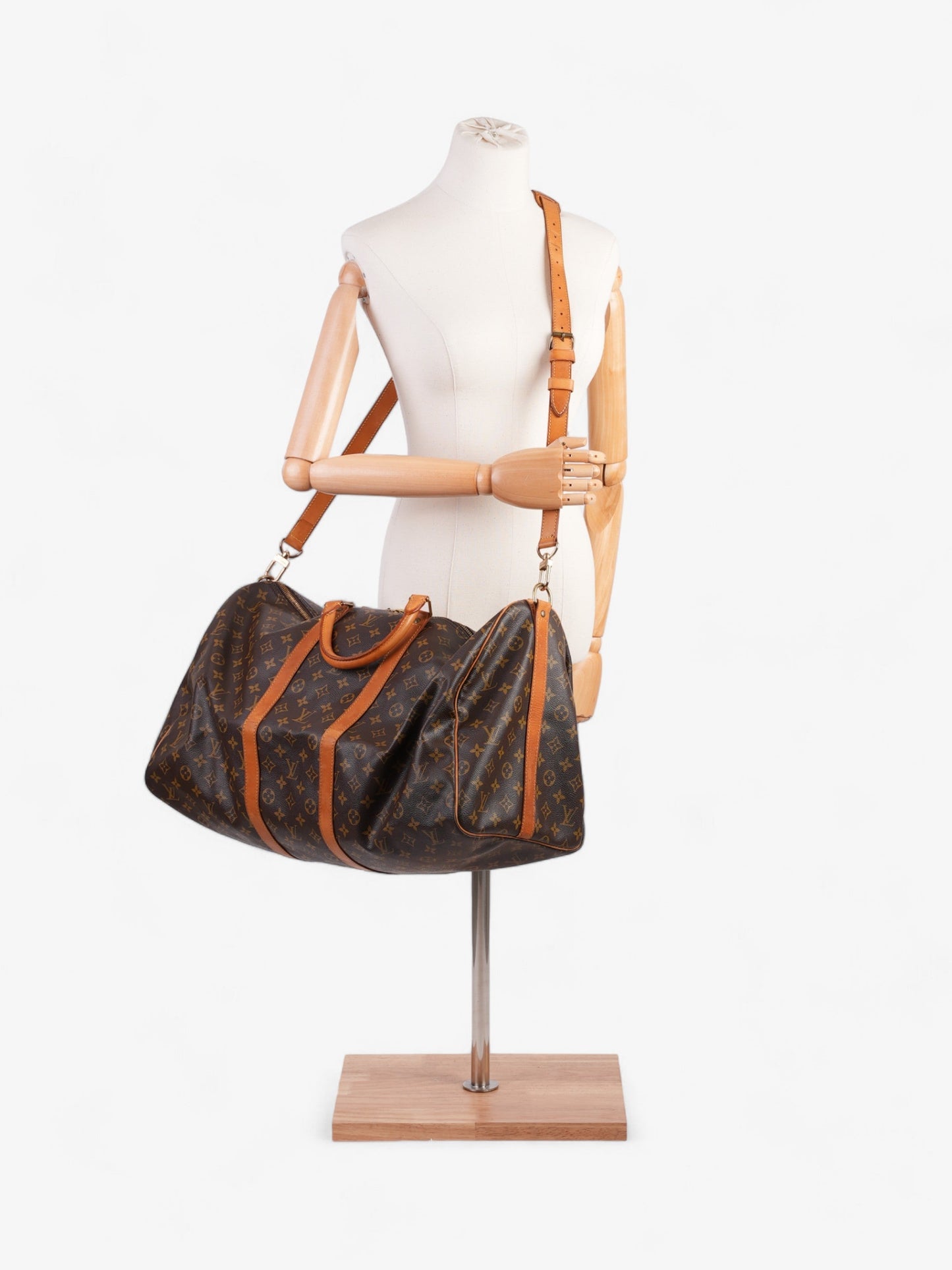 Louis Vuitton Keepall Bandouliere Monogram Coated Canvas 55
