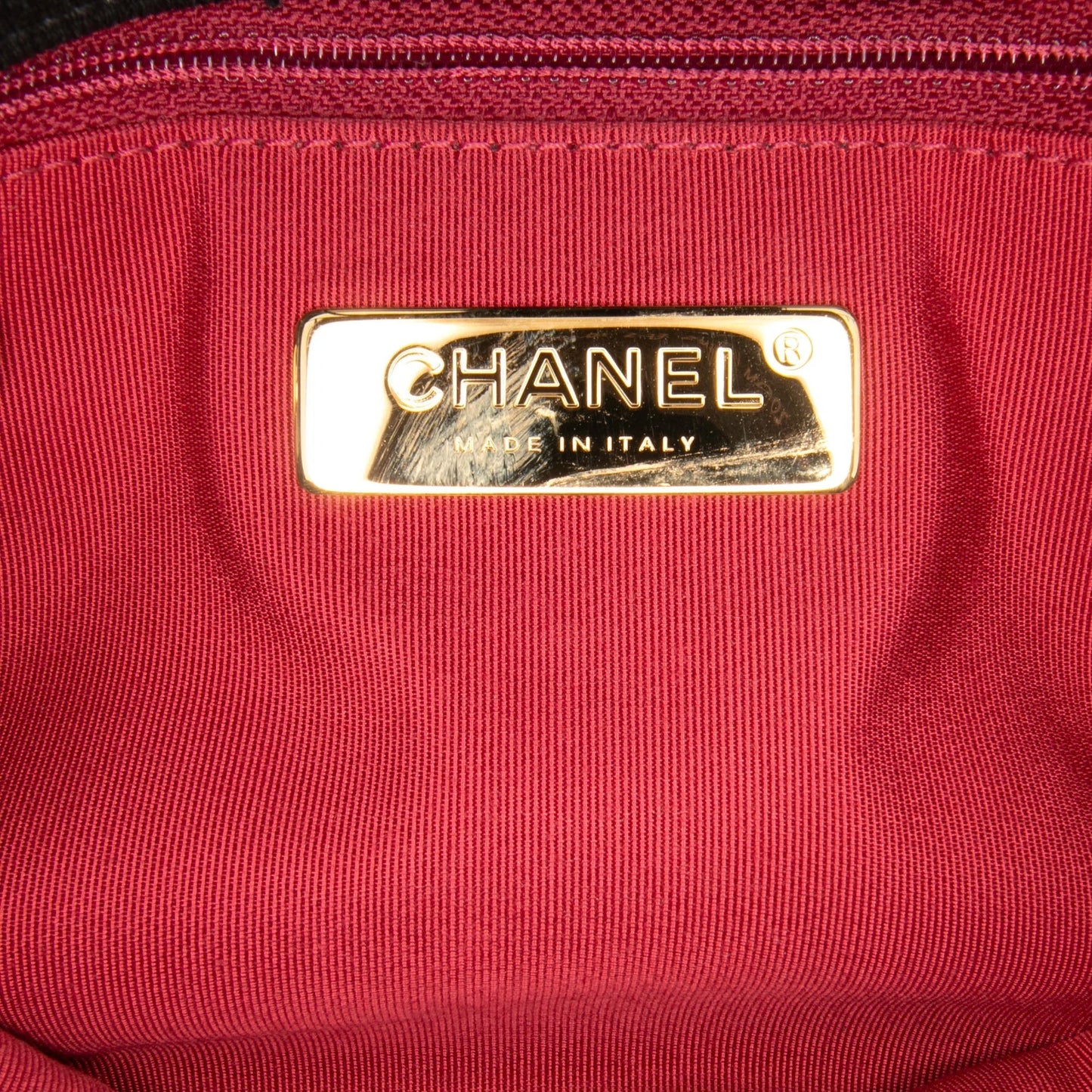 Black Chanel Medium Canvas and Cotton 19 Flap Satchel