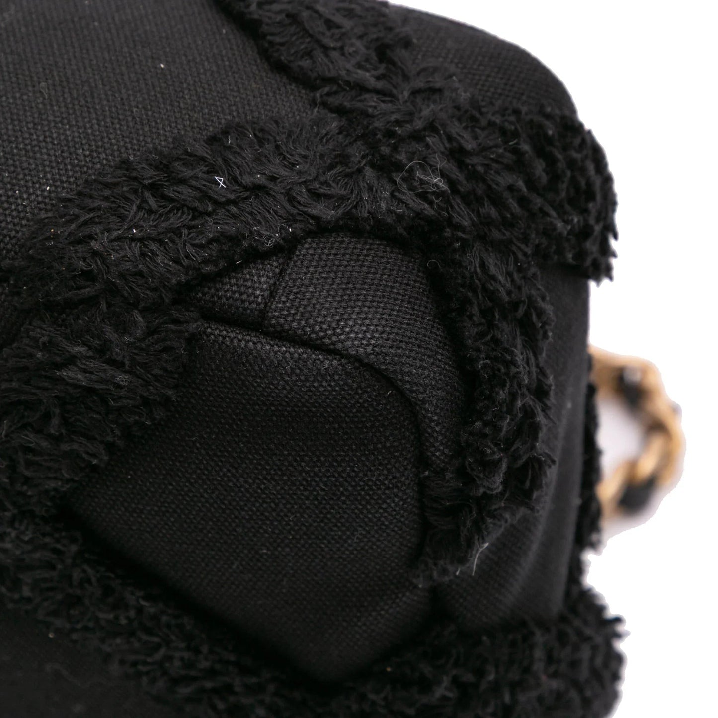 Black Chanel Medium Canvas and Cotton 19 Flap Satchel