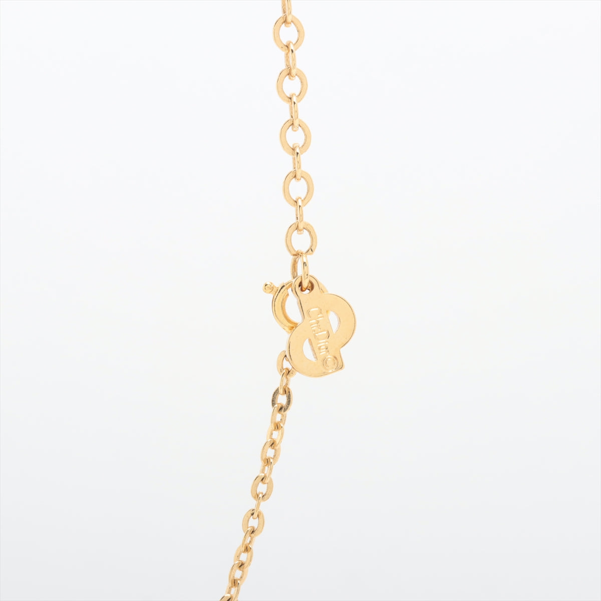 Christian Dior Logo Gold Necklace Costume Jewellery