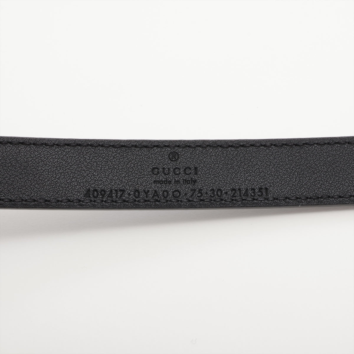 Gucci Black Leather GG Marmont Thin Belt [Clearance Sale]