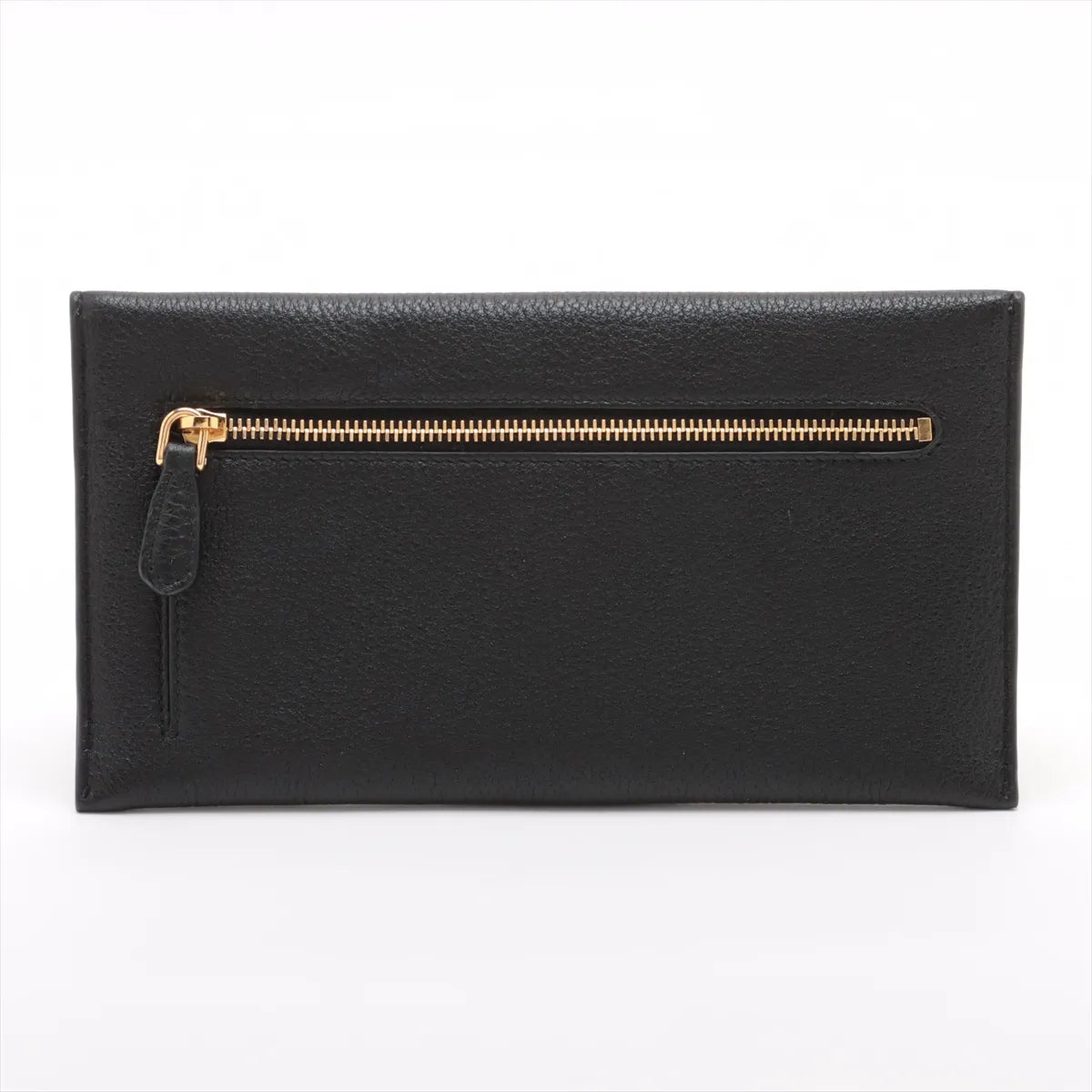 Prada Nero Vitello Grained Leather Envelope Wallet [Clearance Sale]