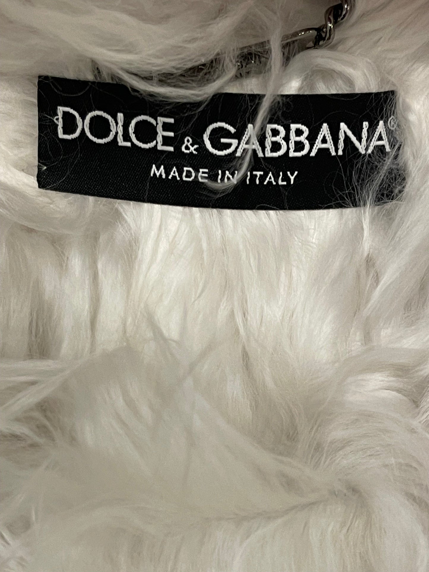 Dolce and Gabbana White Layered Fur Coat Size IT 44 (UK 12)