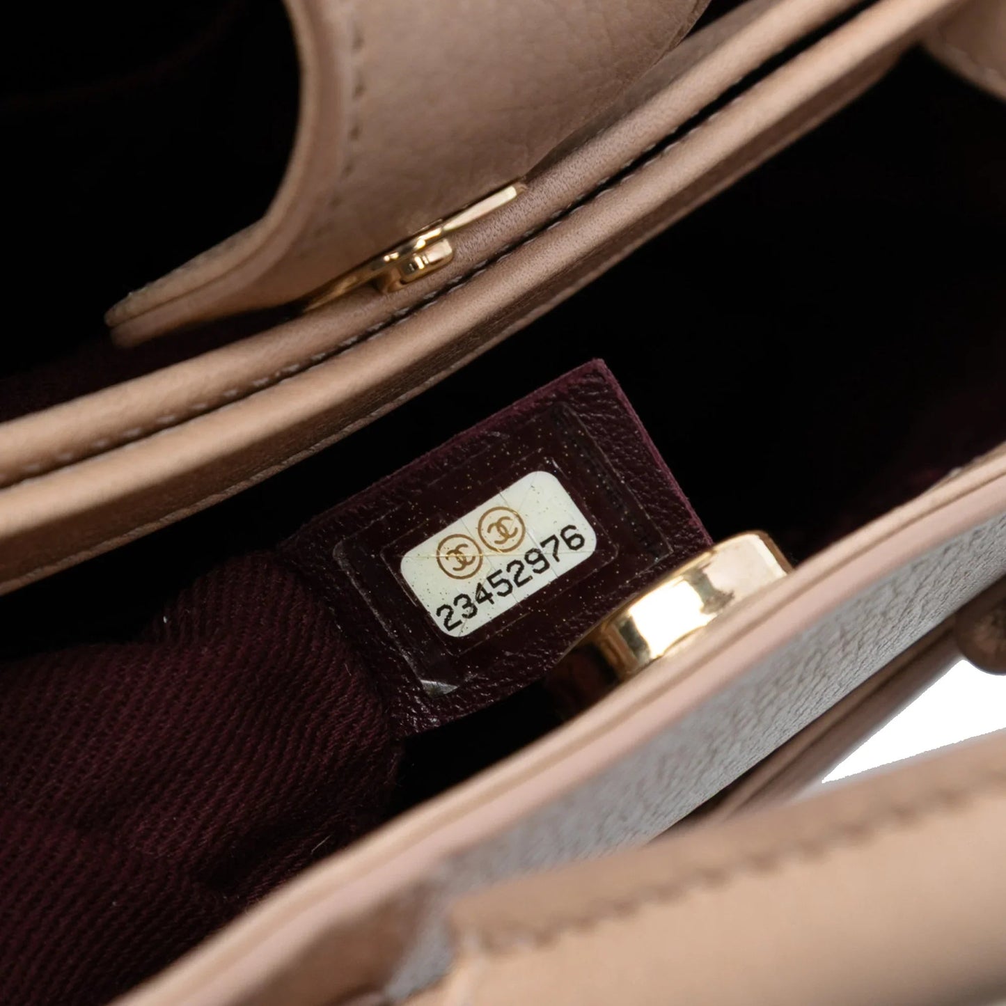 Brown Chanel Mini Grained Calfskin Neo Executive Shopper Tote Satchel