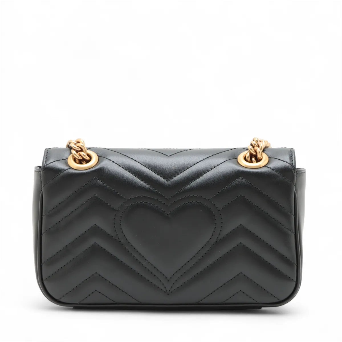 Gucci Black Leather GG Marmont Small Shoulder Bag [Clearance Sale]