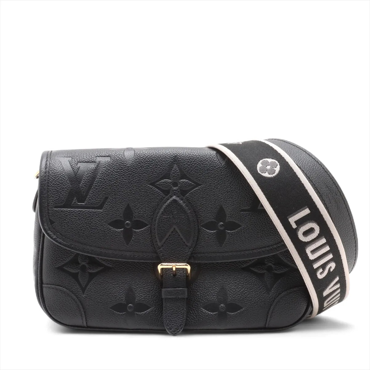 Louis Vuitton Black Monogram Empreinte Leather Diane Shoulder Bag [Clearance Sale]
