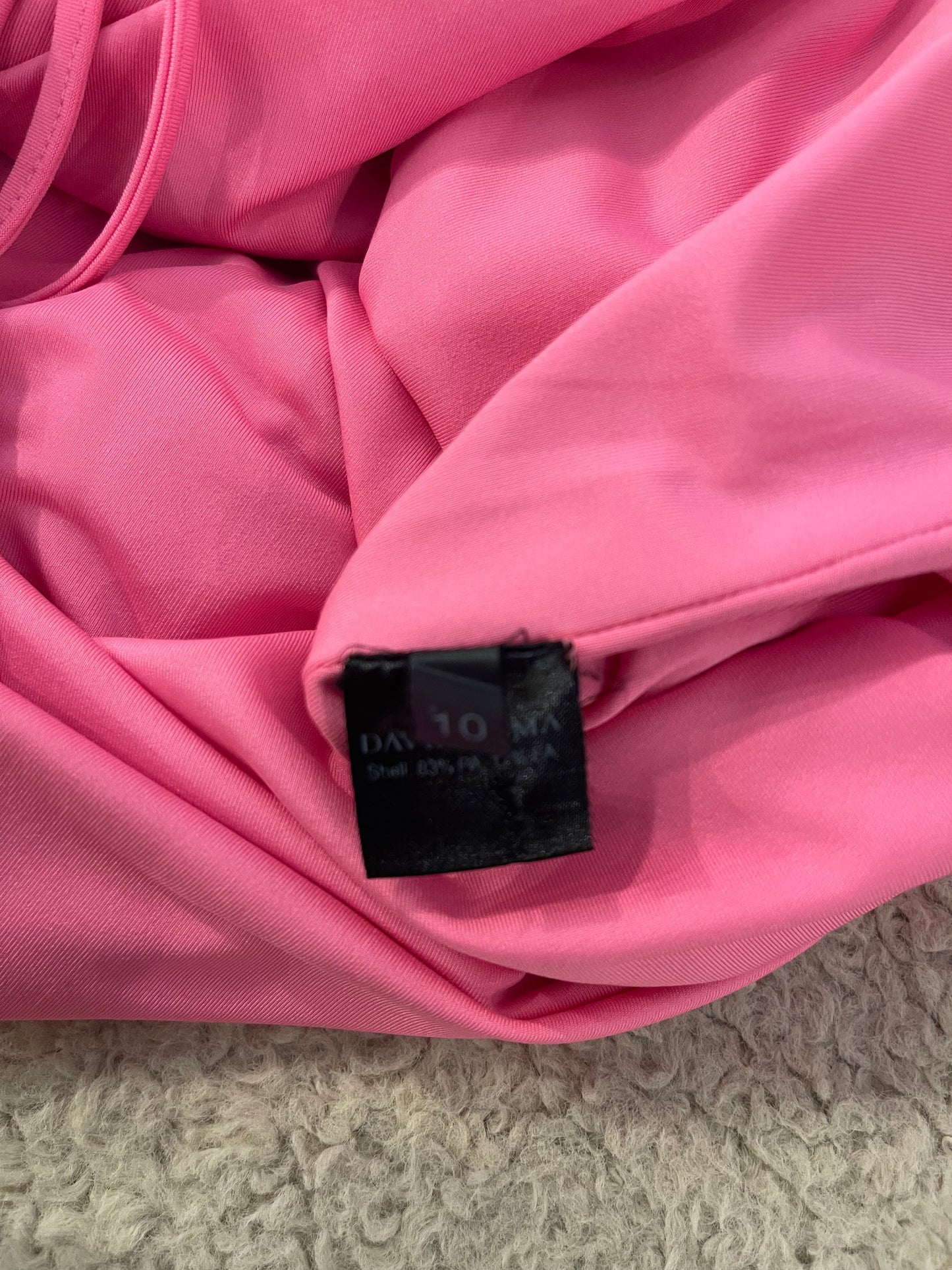 David Koma Pink Sleeveless Top and Mini Ruched Skirt Set Size UK 10 RRP £1,200