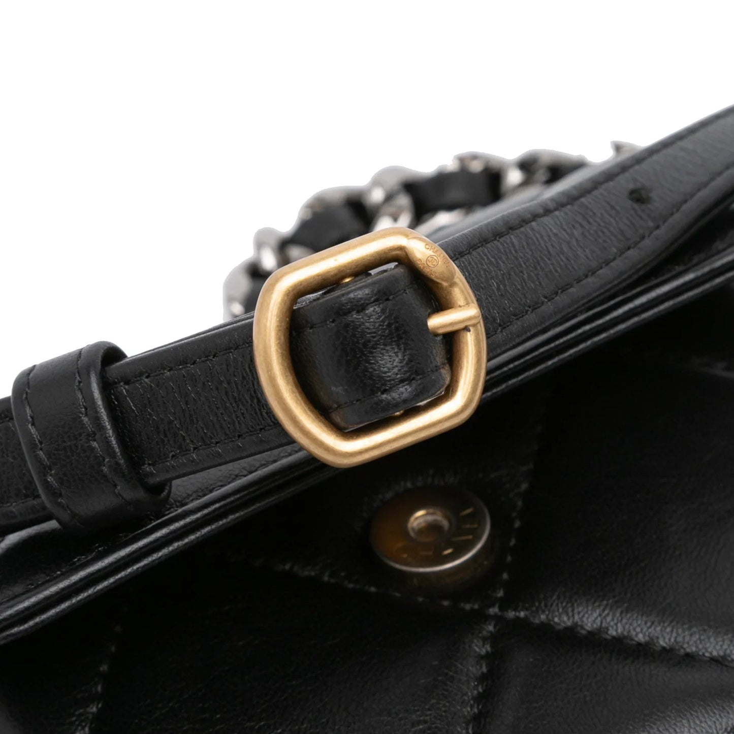 Black Chanel Quilted Lambskin 19 Flap Coin Purse With Chain Crossbody Bag
