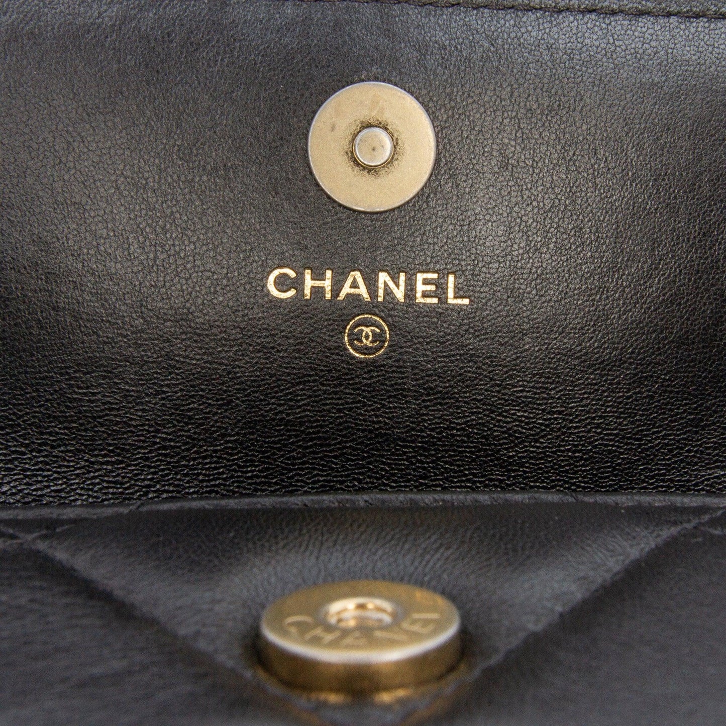 Black Chanel Quilted Lambskin 19 Flap Coin Purse With Chain Crossbody Bag