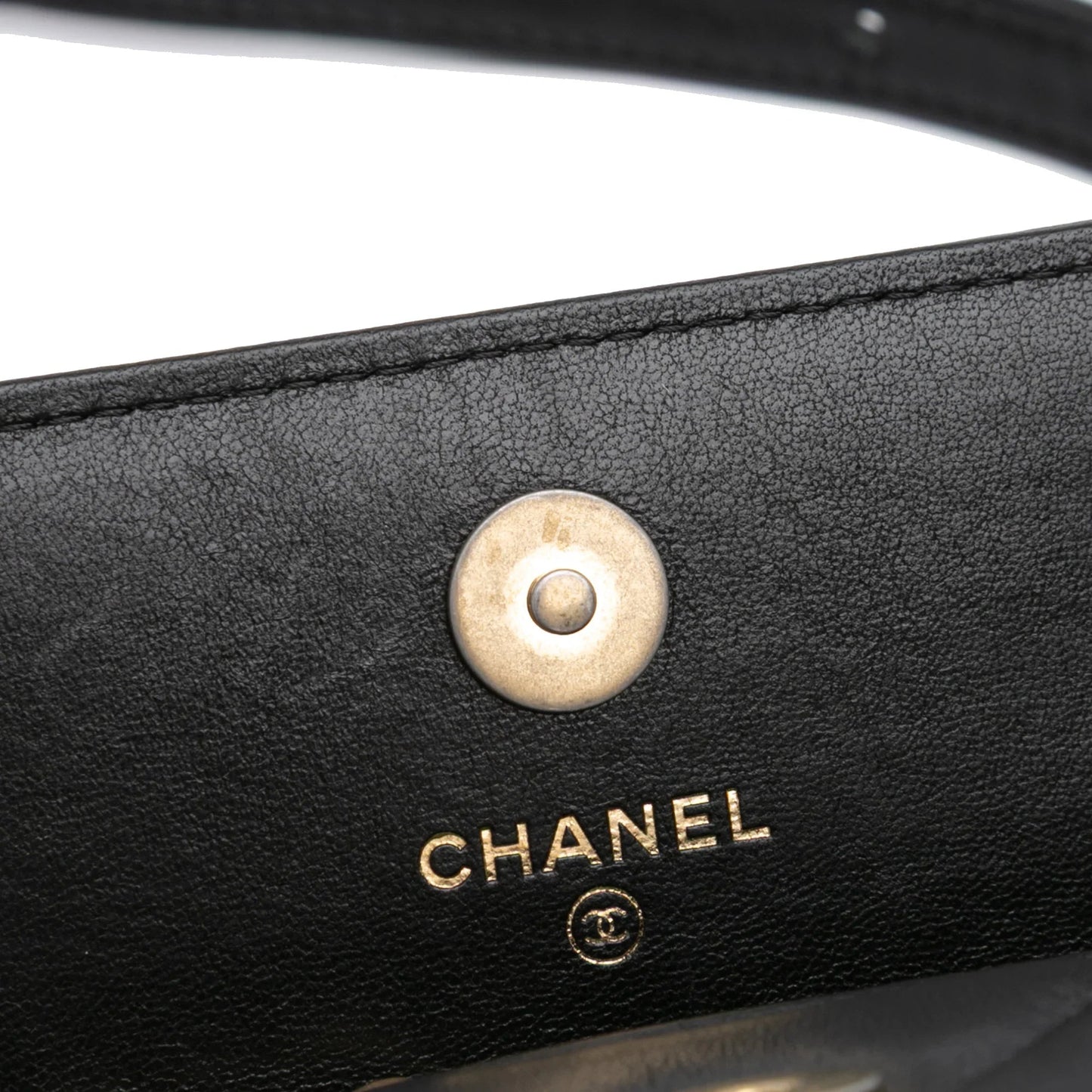 Black Chanel Quilted Lambskin 19 Flap Coin Purse With Chain Crossbody Bag