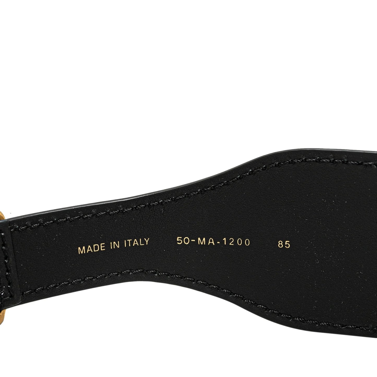 Gray Dior Embroidered Logo Strap