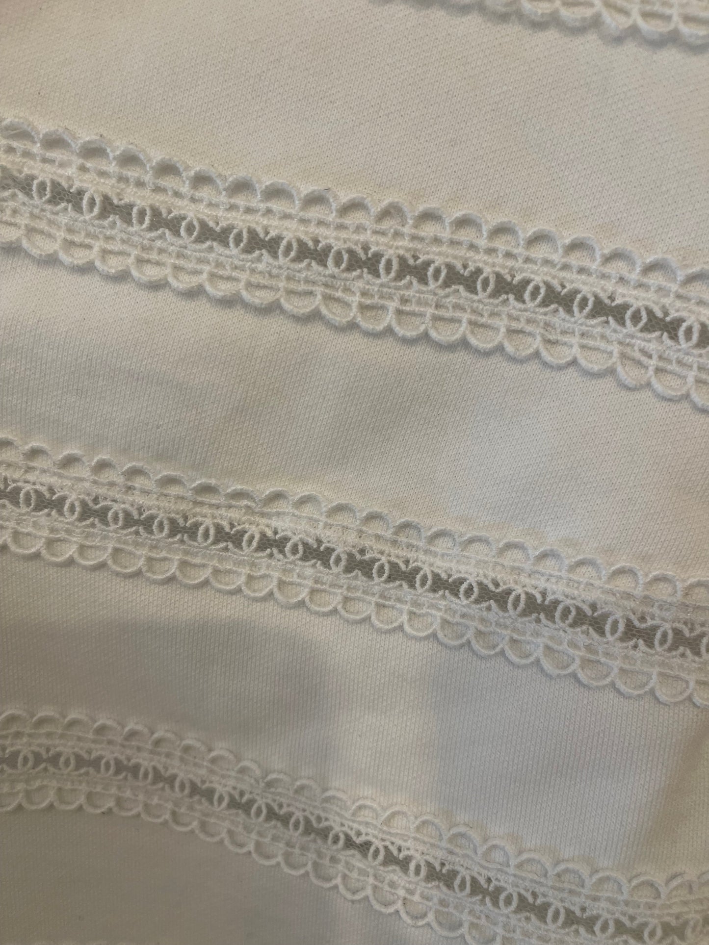 Chanel White Blo  with CC Logo Embroideries Size FR 34 (UK 6)