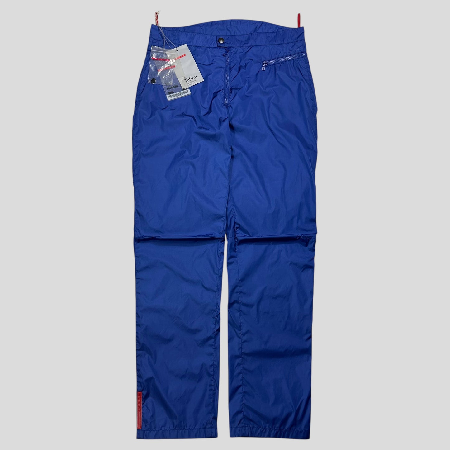 Prada Sport SS00 Teflon Coated Nylon Moto Tro rs - IT50 (M)