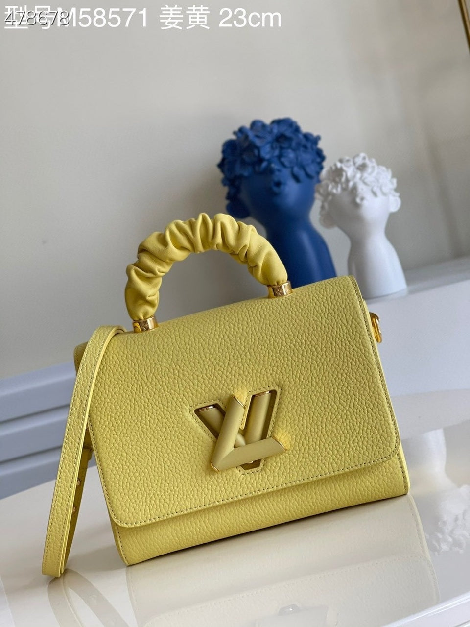 Top Quality Twist MM Ginger Yellow For Women, Womens Handbags, Shoulder And Crossbody Bags 9.1in/23cm Top Quality