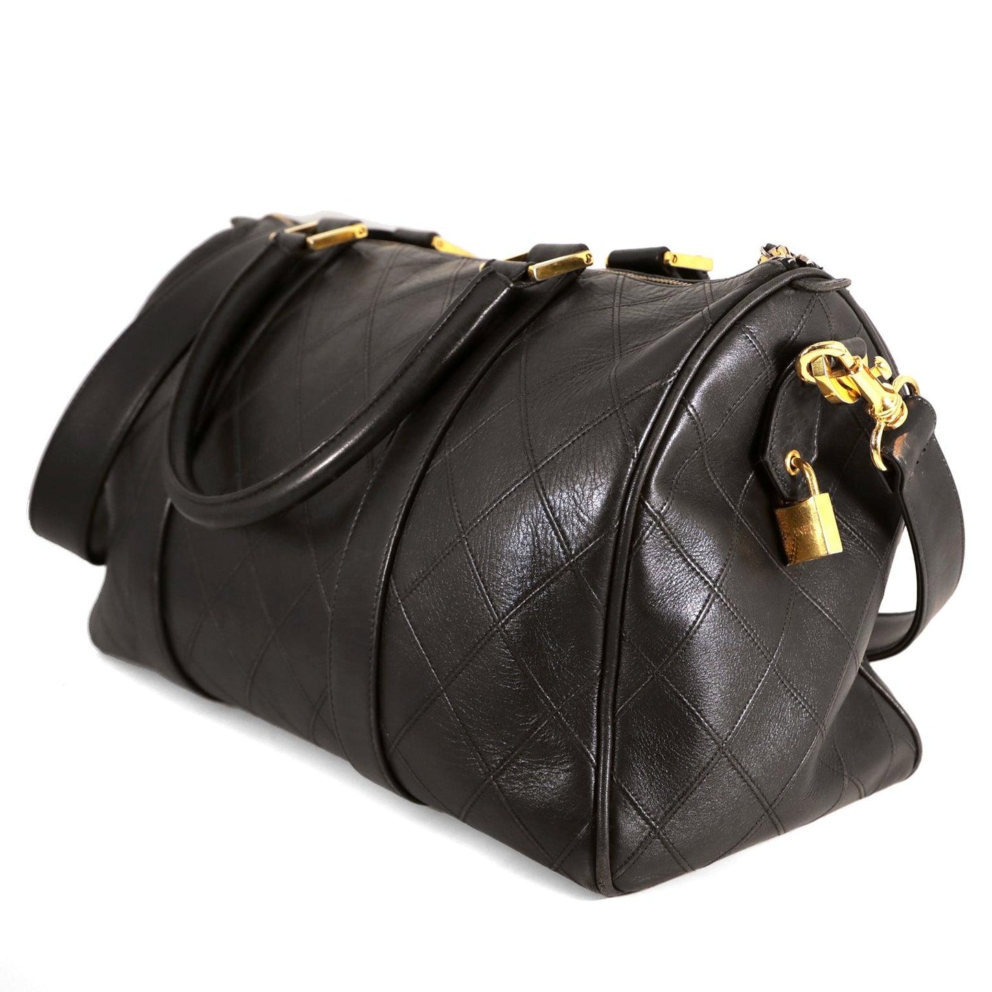 Chanel Black Leather   Speedy Bag