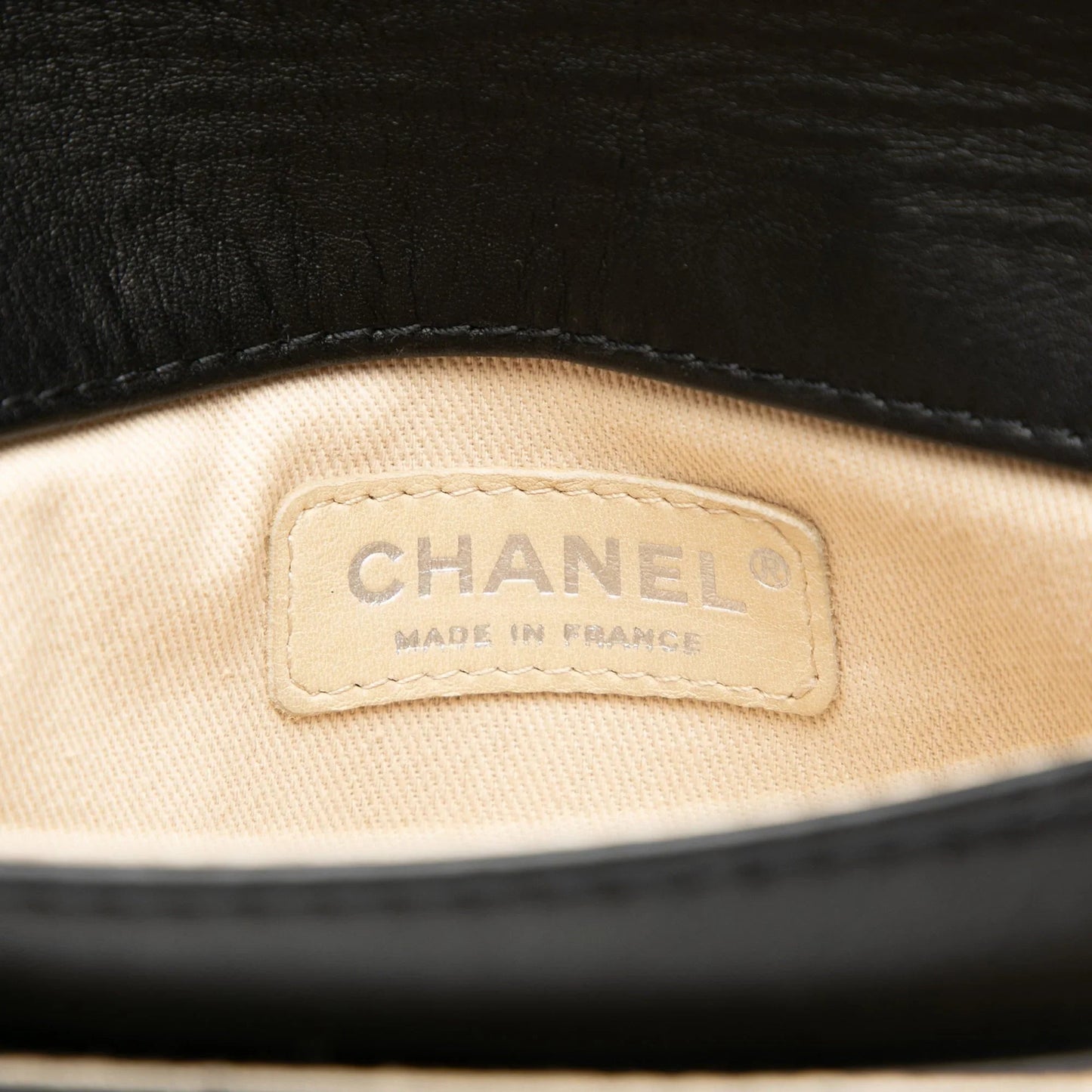 Black Chanel Mini Calfskin Giant Mademoiselle Turnlock Flap Handbag