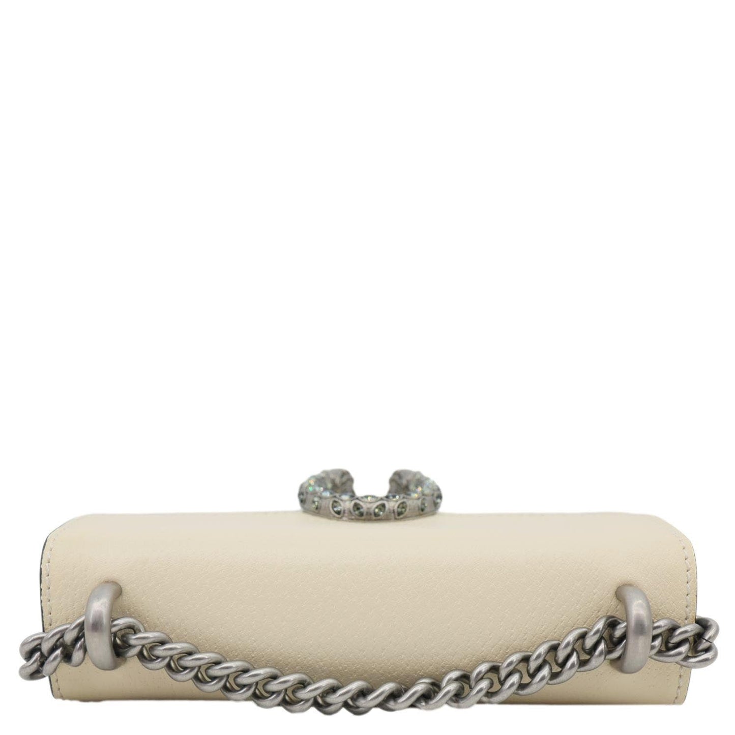 GUCCI Dionysus Mini Leather Crossbody Bag Off White 421970