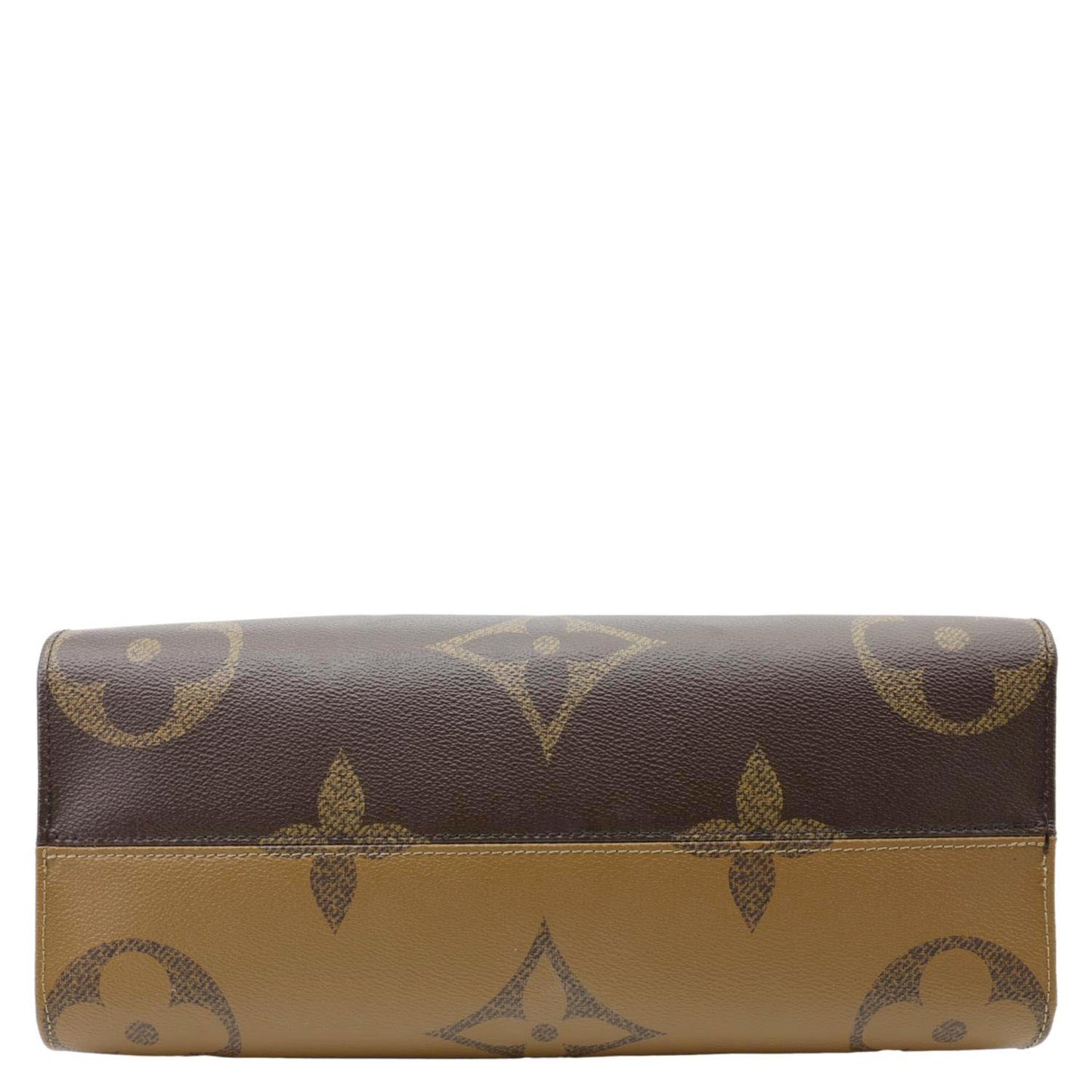 LOUIS VUITTON Onthego MM Giant Monogram Reverse Canvas Tote Bag Brown