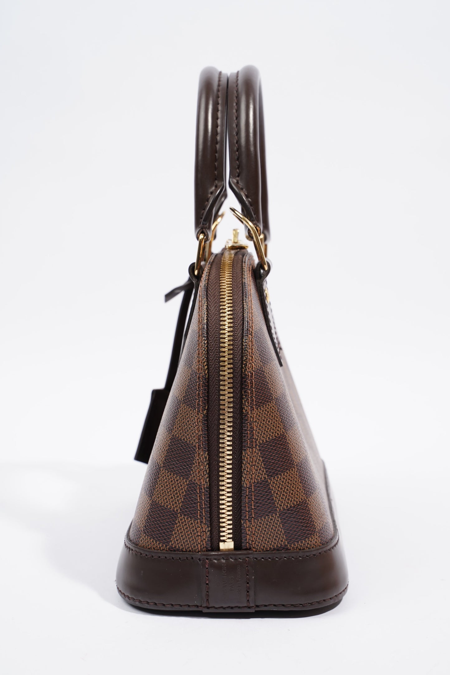 Louis Vuitton Alma BB Shoulder Bag Damier Ebene Coated Canvas BB