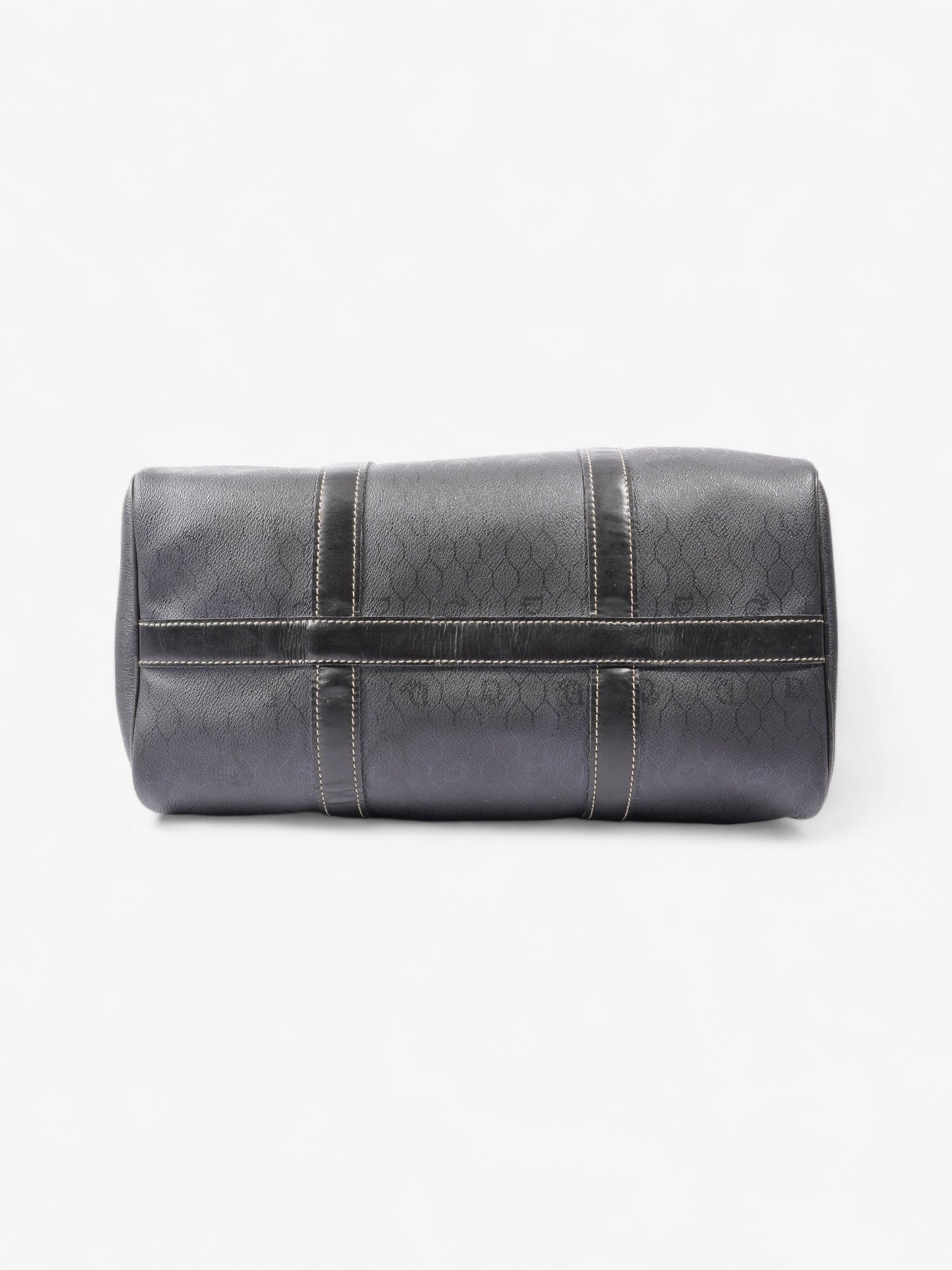 Christian Dior Mini Boston Honeycomb Black  Coated Canvas
