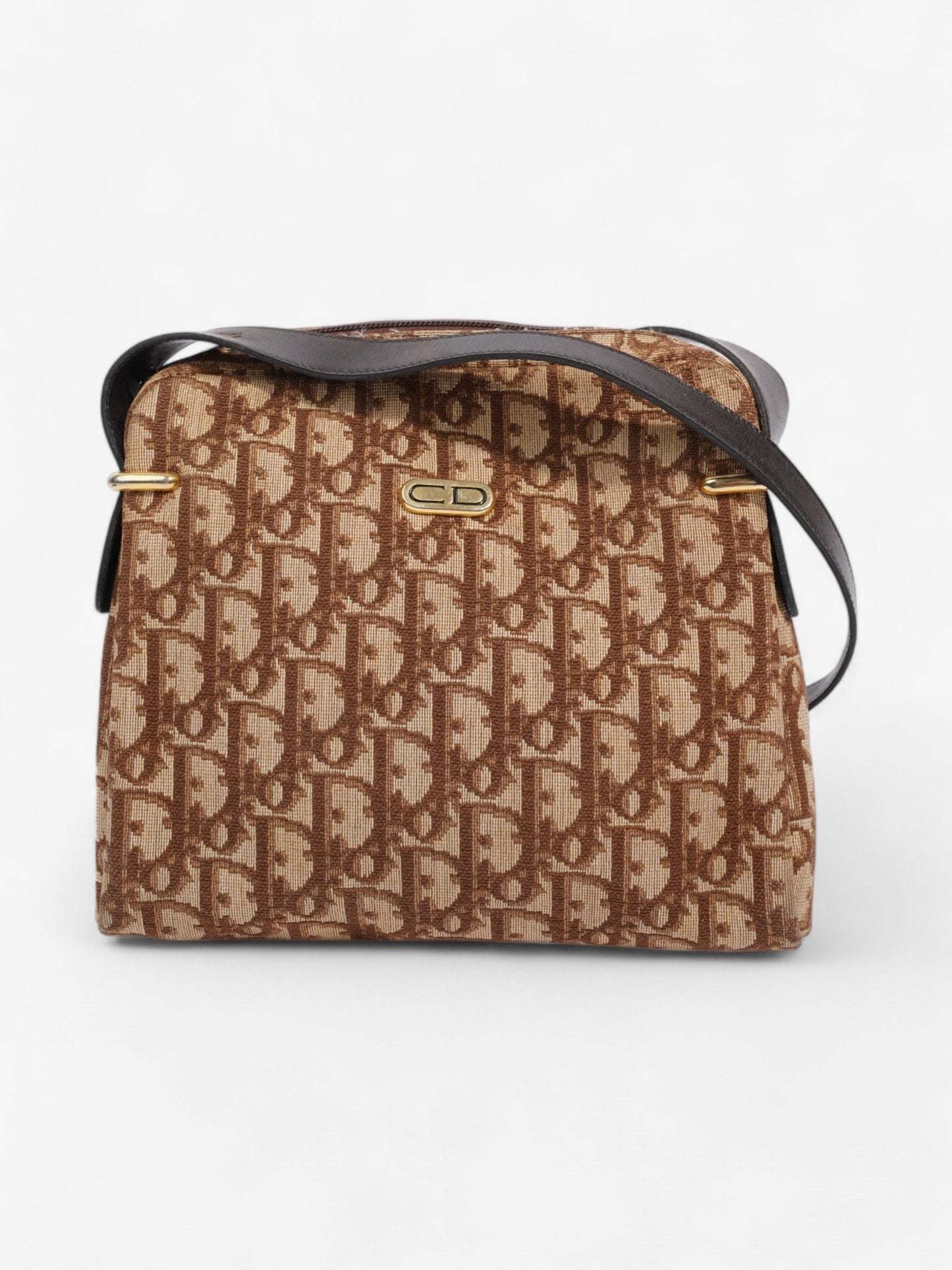 Christian Dior   Trotter Brown Canvas