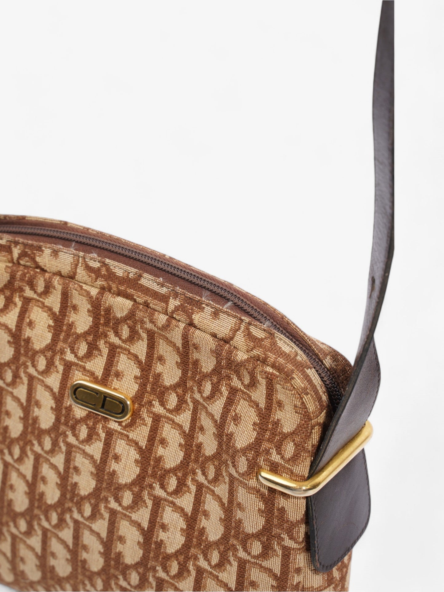Christian Dior   Trotter Brown Canvas