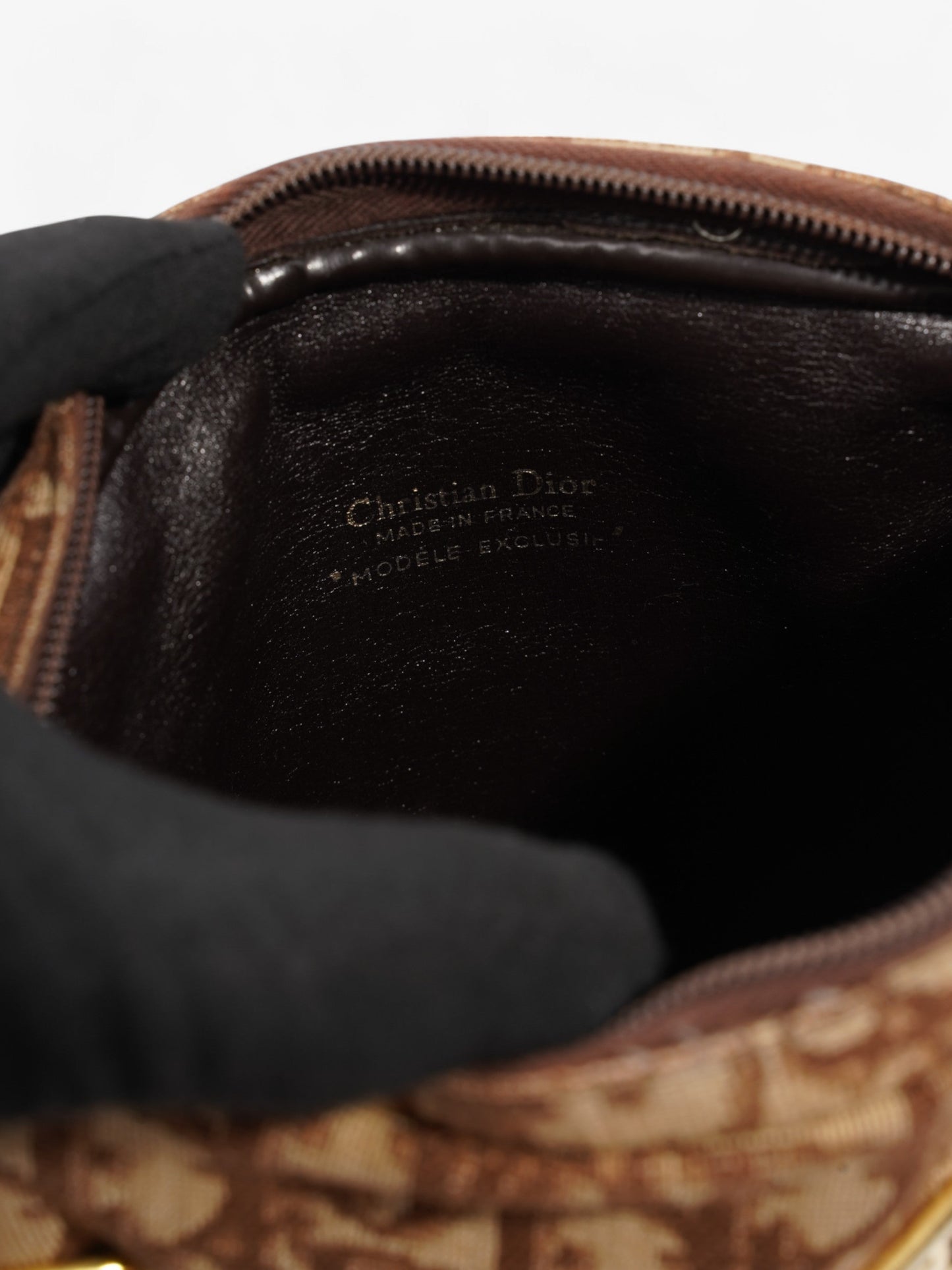 Christian Dior   Trotter Brown Canvas