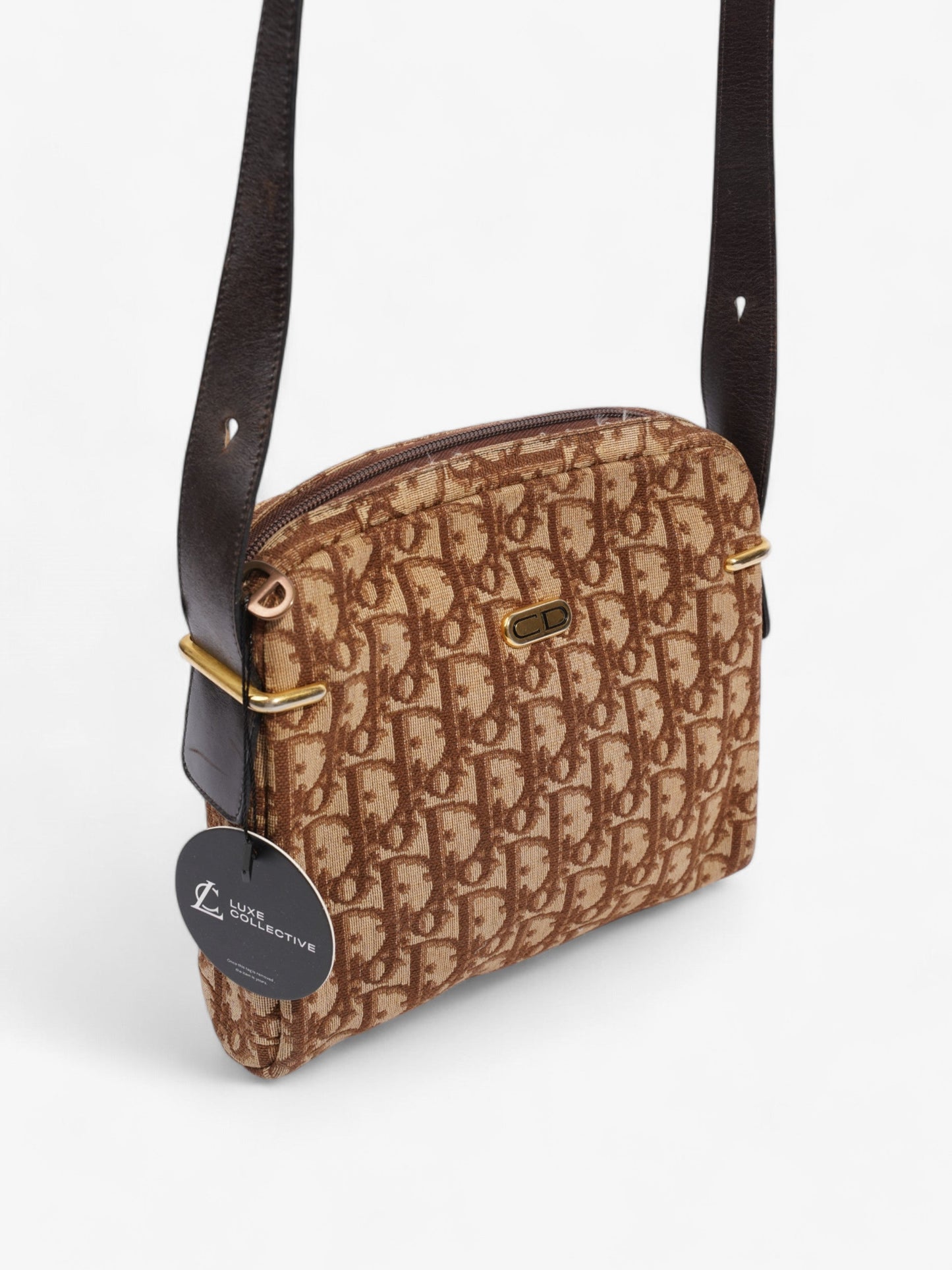 Christian Dior   Trotter Brown Canvas