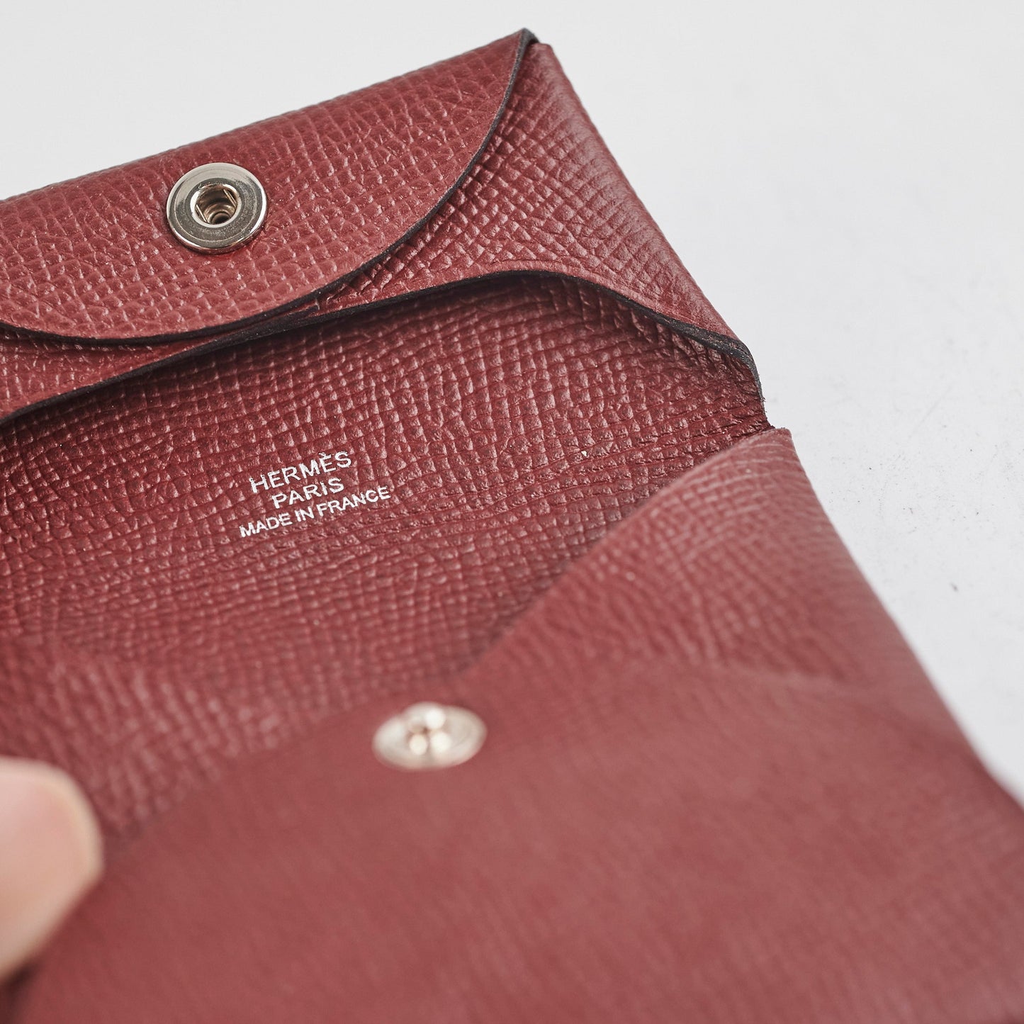 Hermes Bastia Coin Alice Bags Rouge H C Stamp