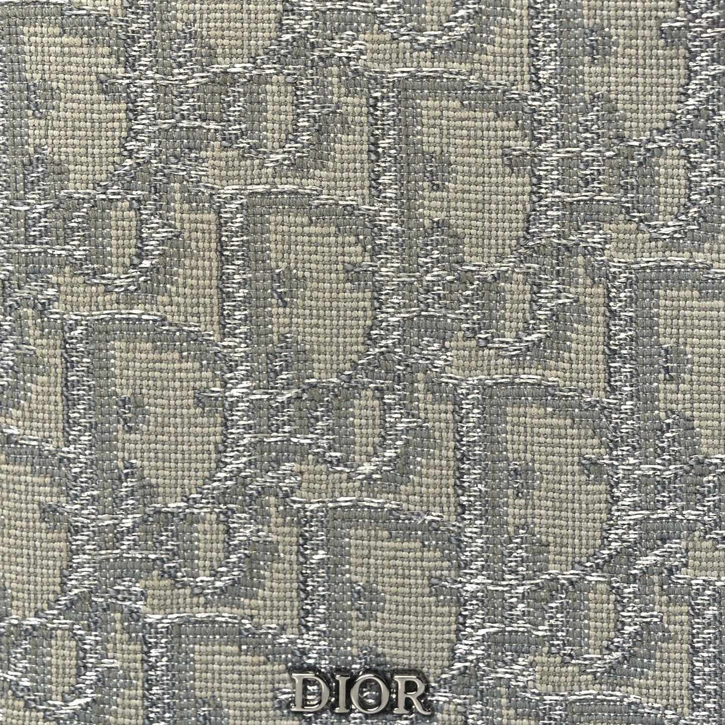 Christian Dior Oblique Bi-Fold Card Holder Grey