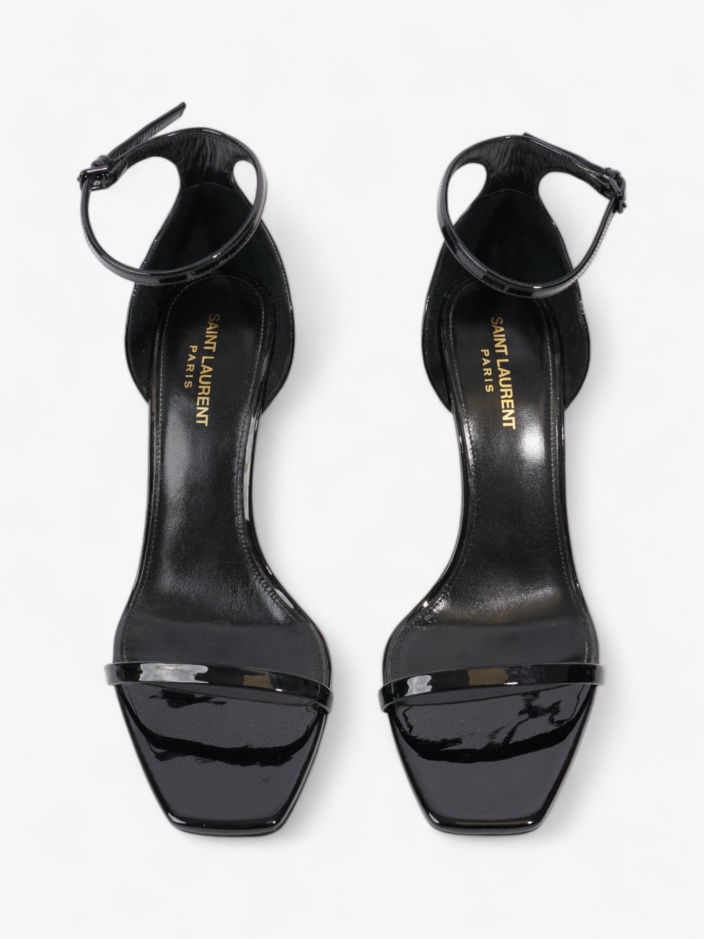 Saint Laurent Opyum Heels 110 Black Patent Leather EU 40 UK 7