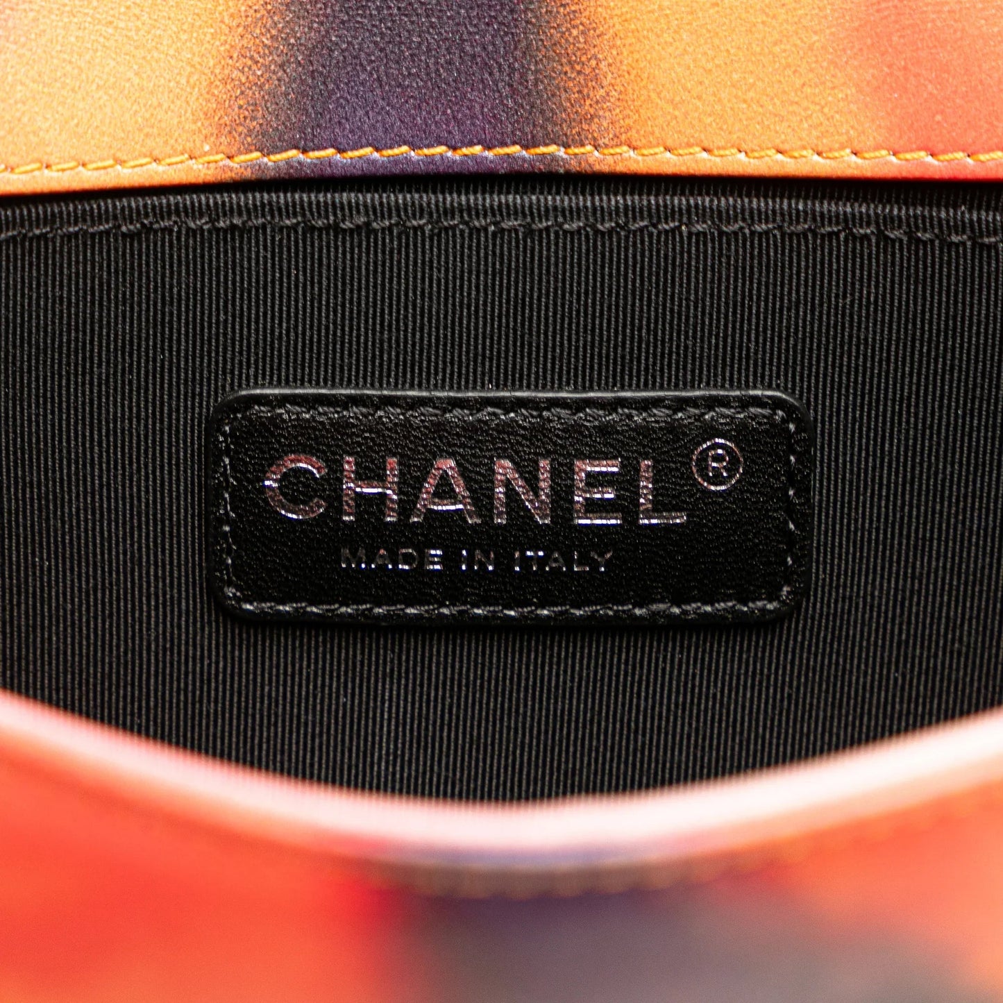 Multi Chanel Small Lambskin Flower Power Boy Flap Crossbody Bag