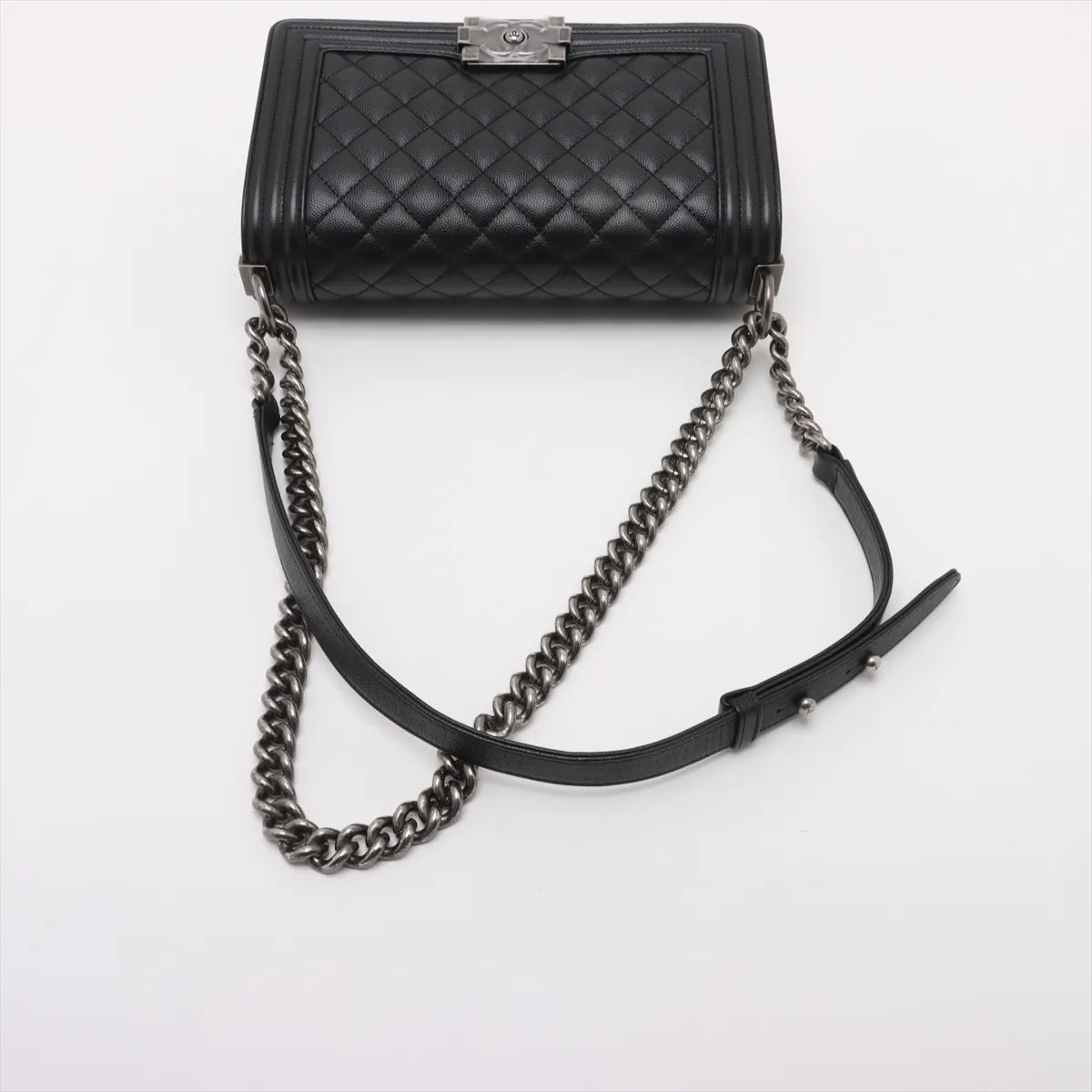 Chanel Black Caviar Calfskin Boy Chanel [Clearance Sale]