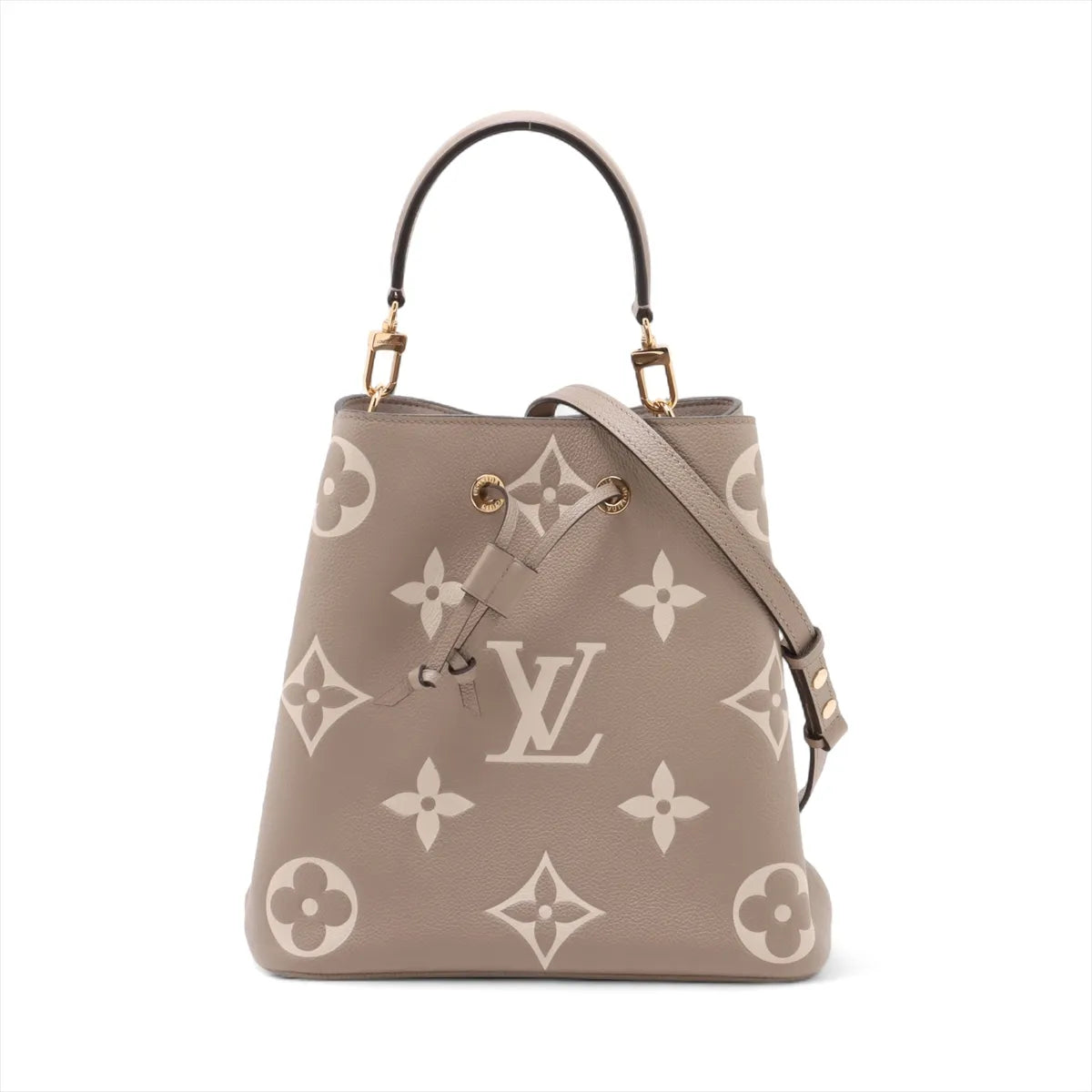Louis Vuitton Tourterelle Bicolor Monogram Empreinte Leather Neonoe MM [Clearance Sale]