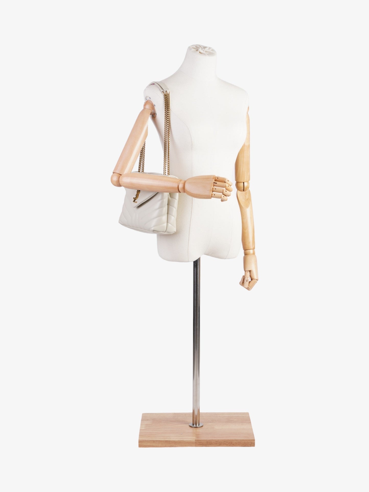 Saint Laurent LouLou Blanc   Calfskin Leather Small