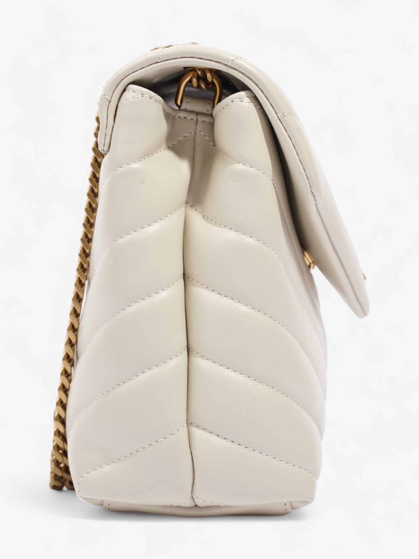 Saint Laurent LouLou Blanc   Calfskin Leather Small