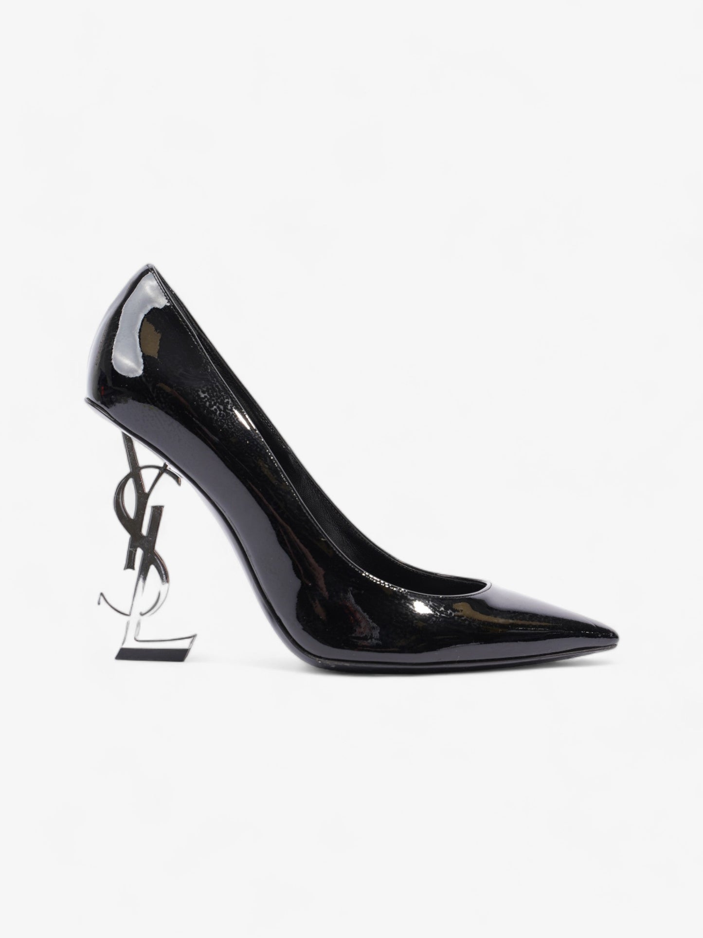 Saint Laurent Opyum 110mm Black / Silver Leather EU 38.5 UK 5.5