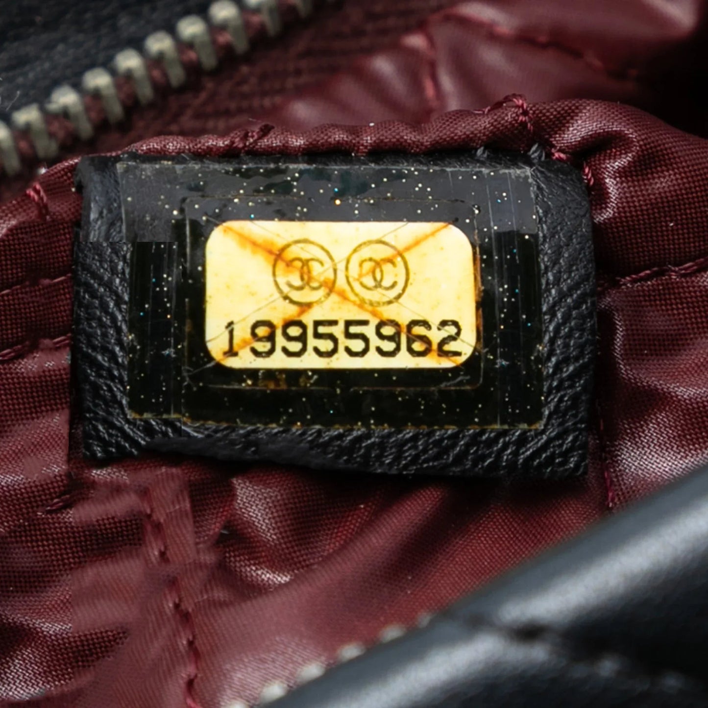 Black Chanel Quilted Lambskin CC Beauty Foldover Clutch