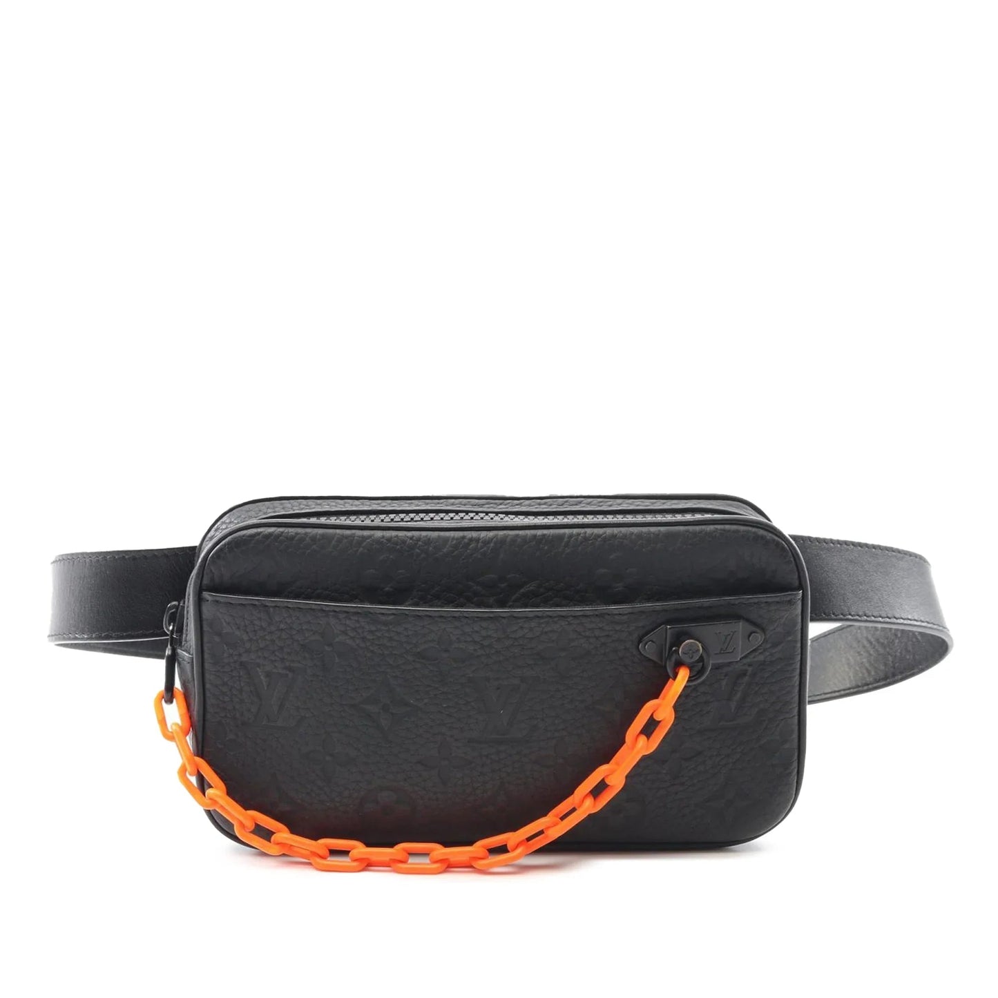 Black Louis Vuitton Monogram Taurillon Uniformes Solar Ray Soft Pochette Volga Belt Bag