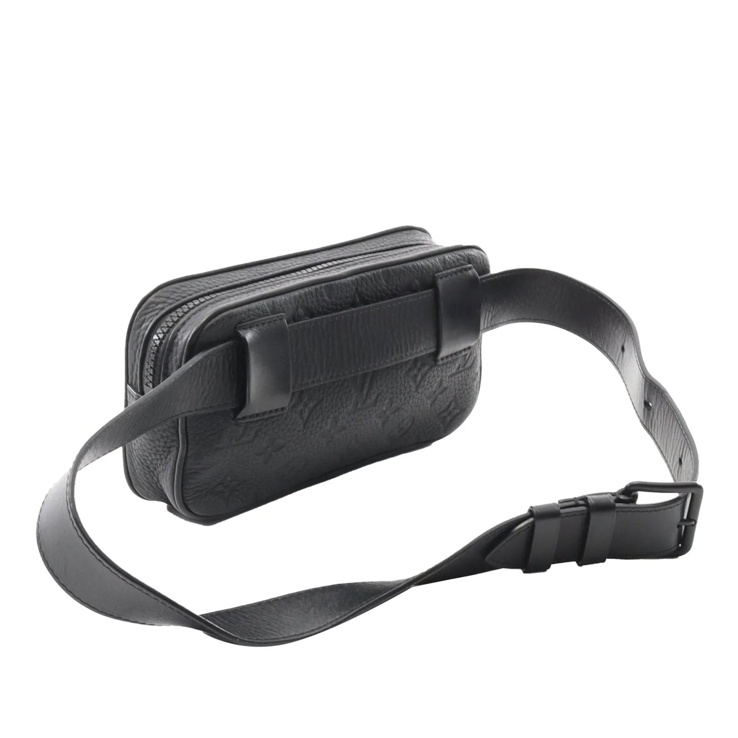 Black Louis Vuitton Monogram Taurillon Uniformes Solar Ray Soft Pochette Volga Belt Bag