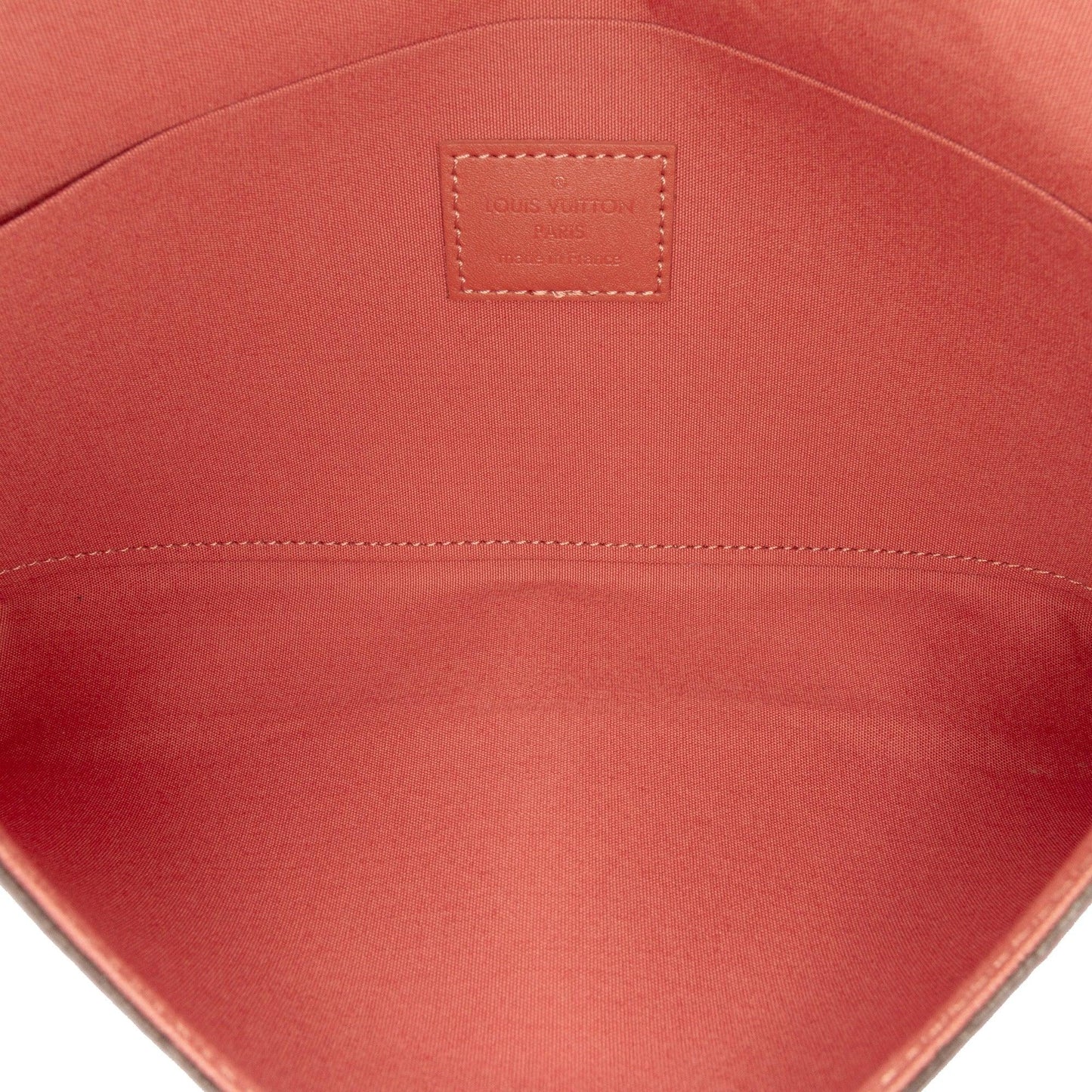 Pink Louis Vuitton Monogram Vernis Pochette Felicie Valentine Dog Crossbody Bag