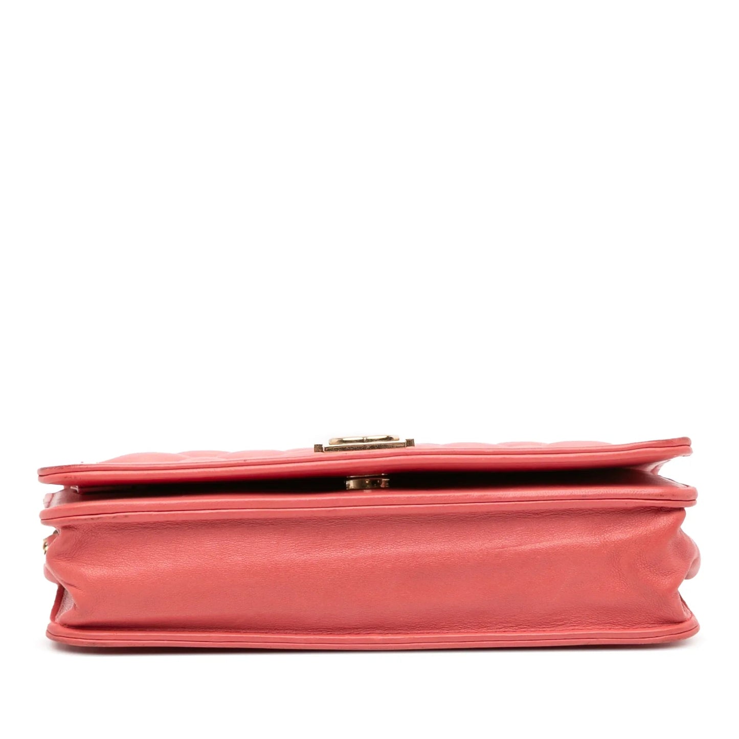 Pink Chanel Lambskin Boy Wallet On Chain Crossbody Bag