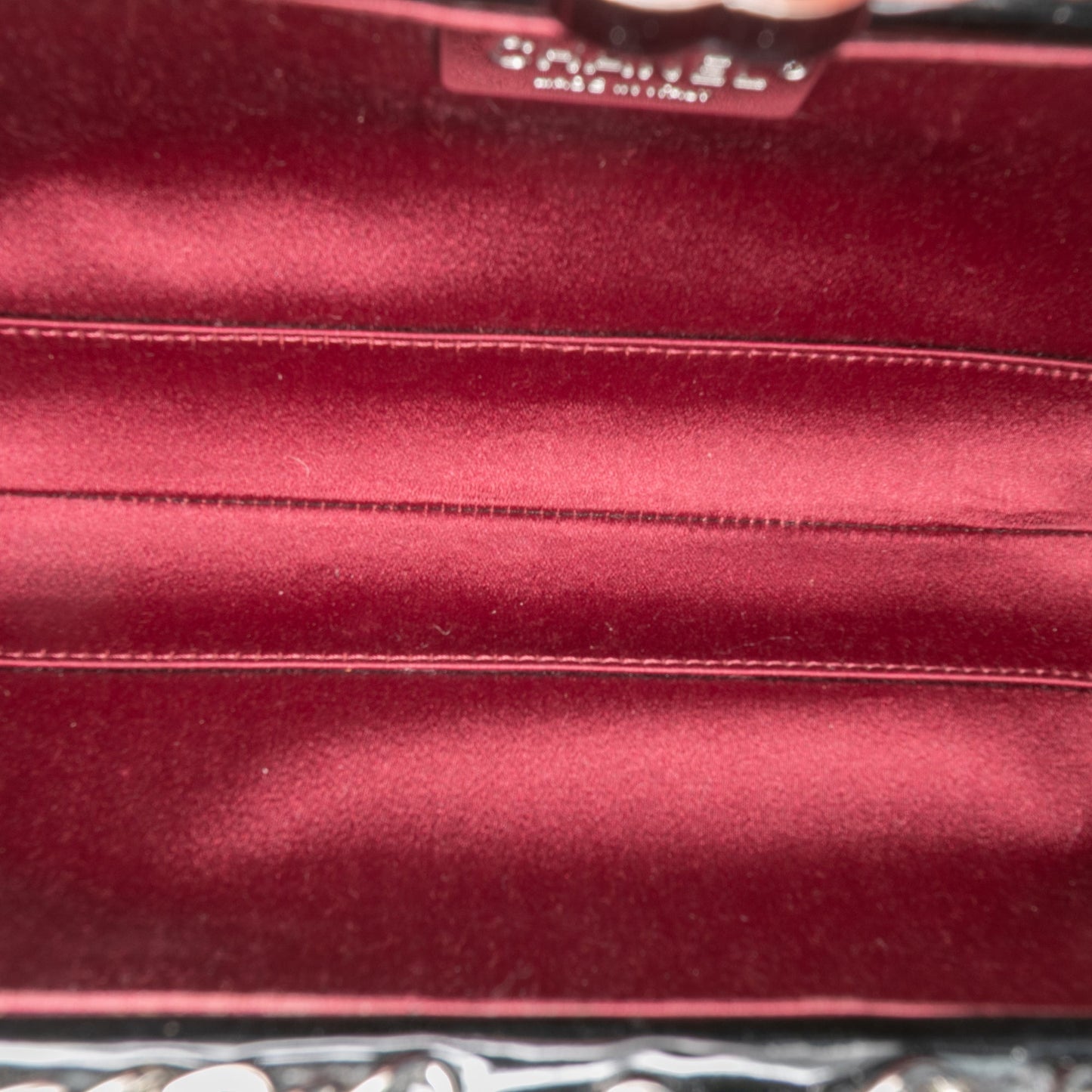 Black Chanel Quilted Patent Chain Around Clutch Crossbody Bag