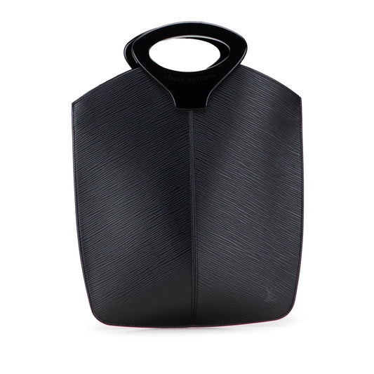 Black Louis Vuitton Epi Demi Lune Handbag