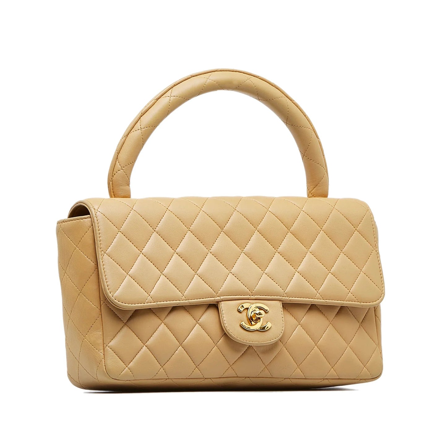 Brown Chanel Medium Kelly Parent Top Handle Bag