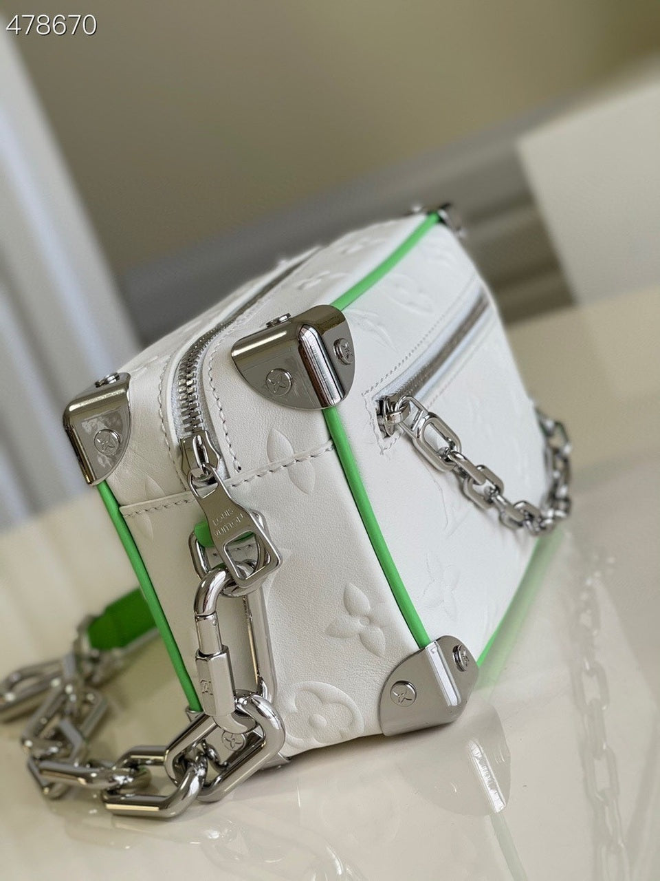 Top Quality Mini Soft Trunk White For Women, WoBags, Shoulder And Crossbody Bags 7.1in/18cm Top Quality