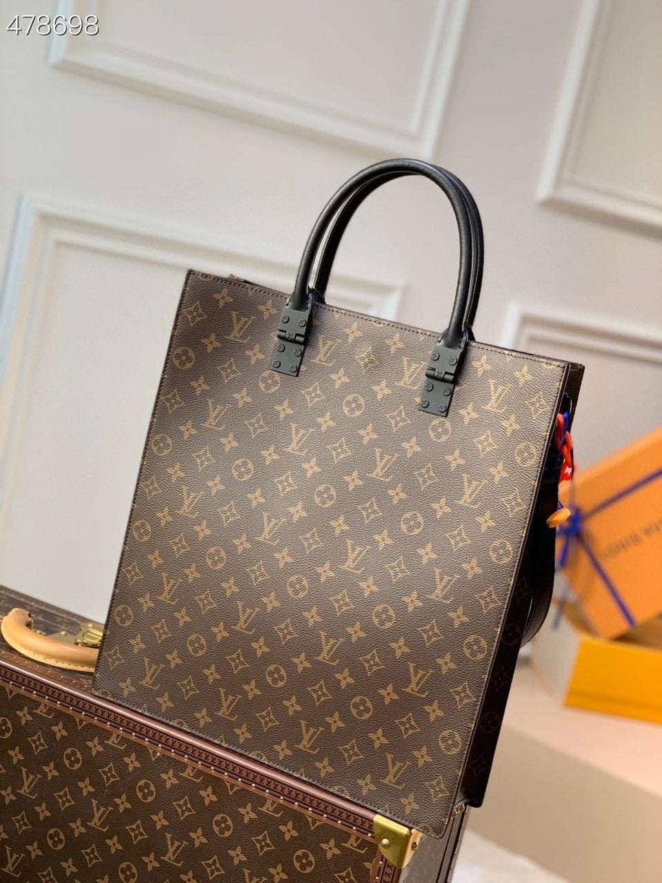Top Quality Sac Plat Bag Monogram Canvas By Virgil Abloh For Women, WoBags 14.1in/36cm Top Quality M45667